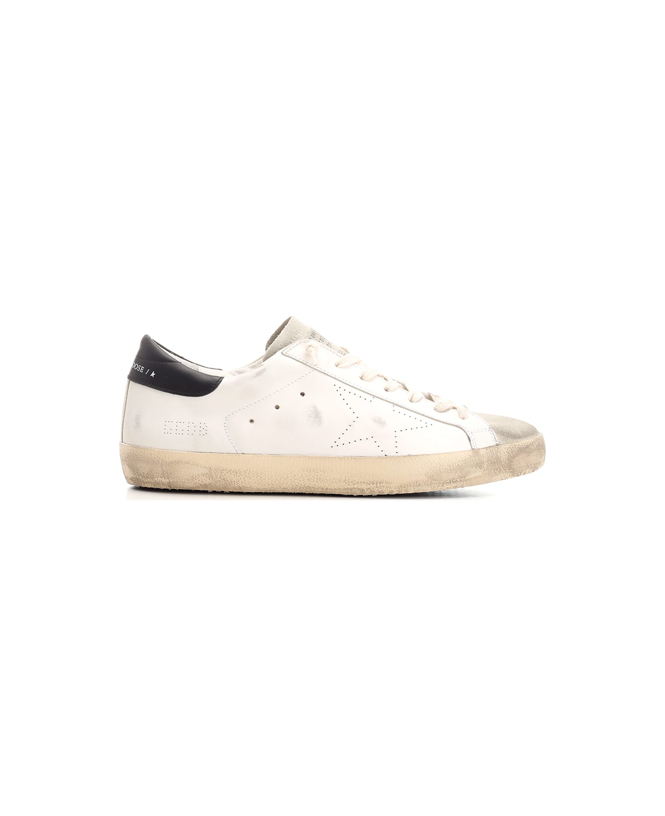 Golden Goose Super-star Leather Low-top Sneakers - White/Ice/Black スニーカー