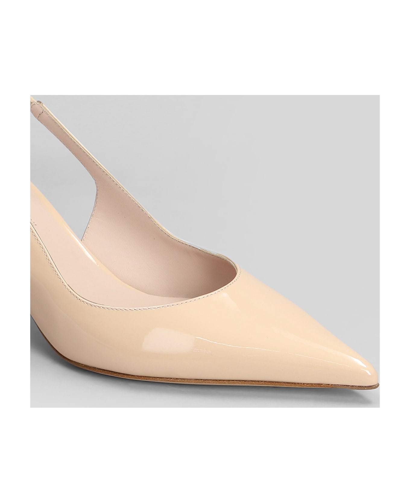 Le Silla Bella Pumps In Powder Patent Leather - powder