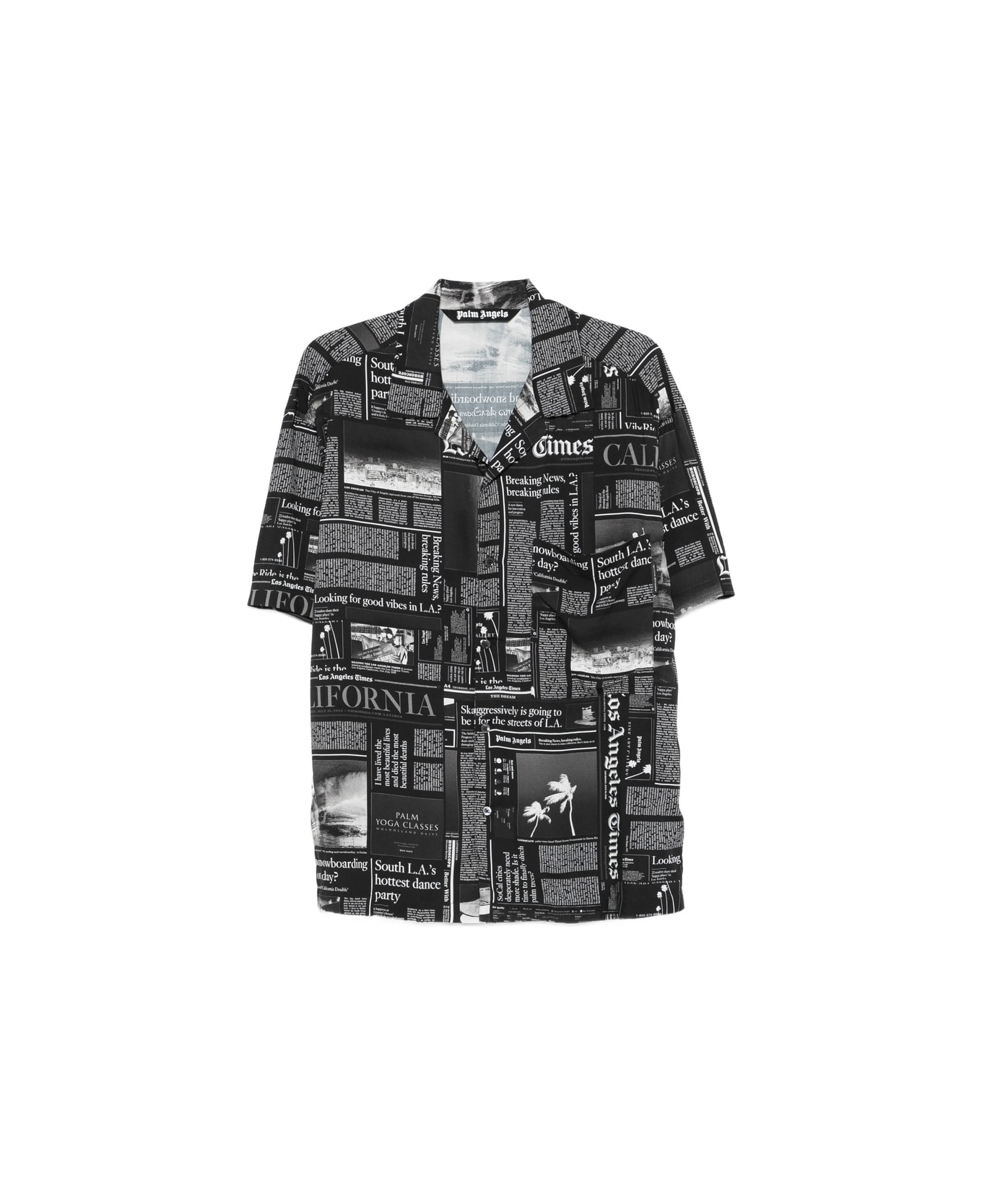 Palm Angels Shirt - BLACK/WHITE