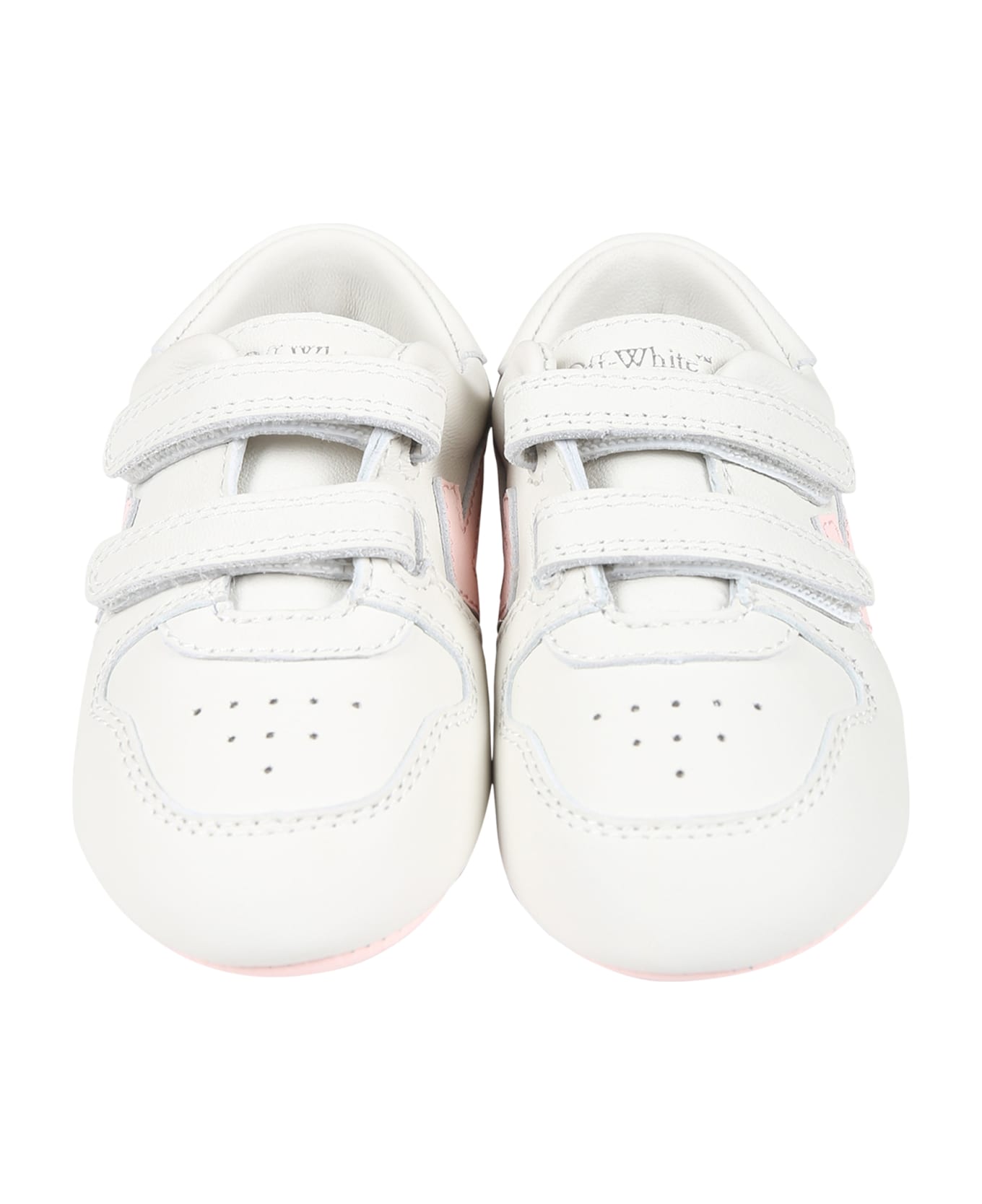 Off-White Grey Sneaker For Baby Girl With Arrows - White シューズ