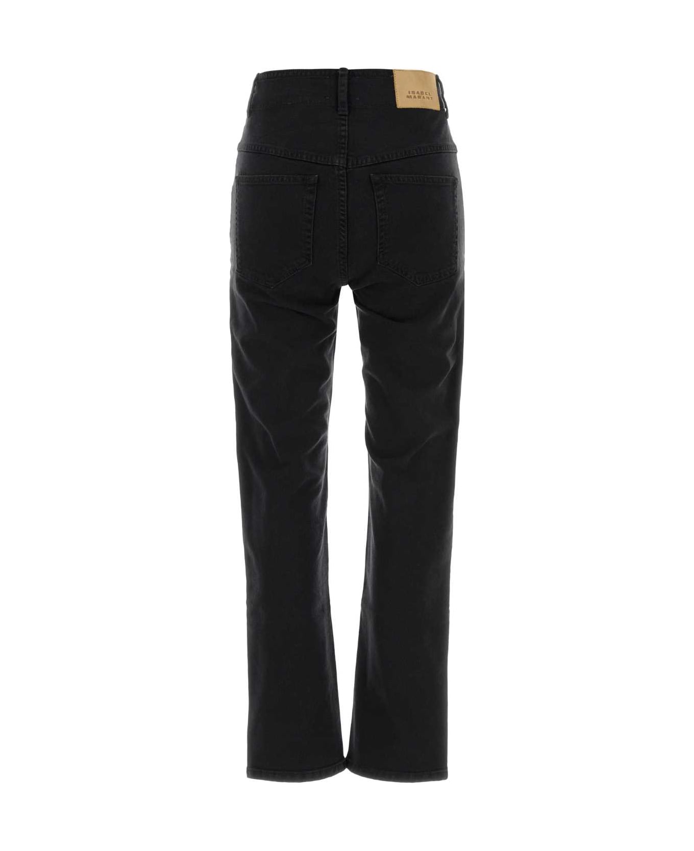 Isabel Marant Black Stretch Denim Niliane Jeans - FADEDBLACK