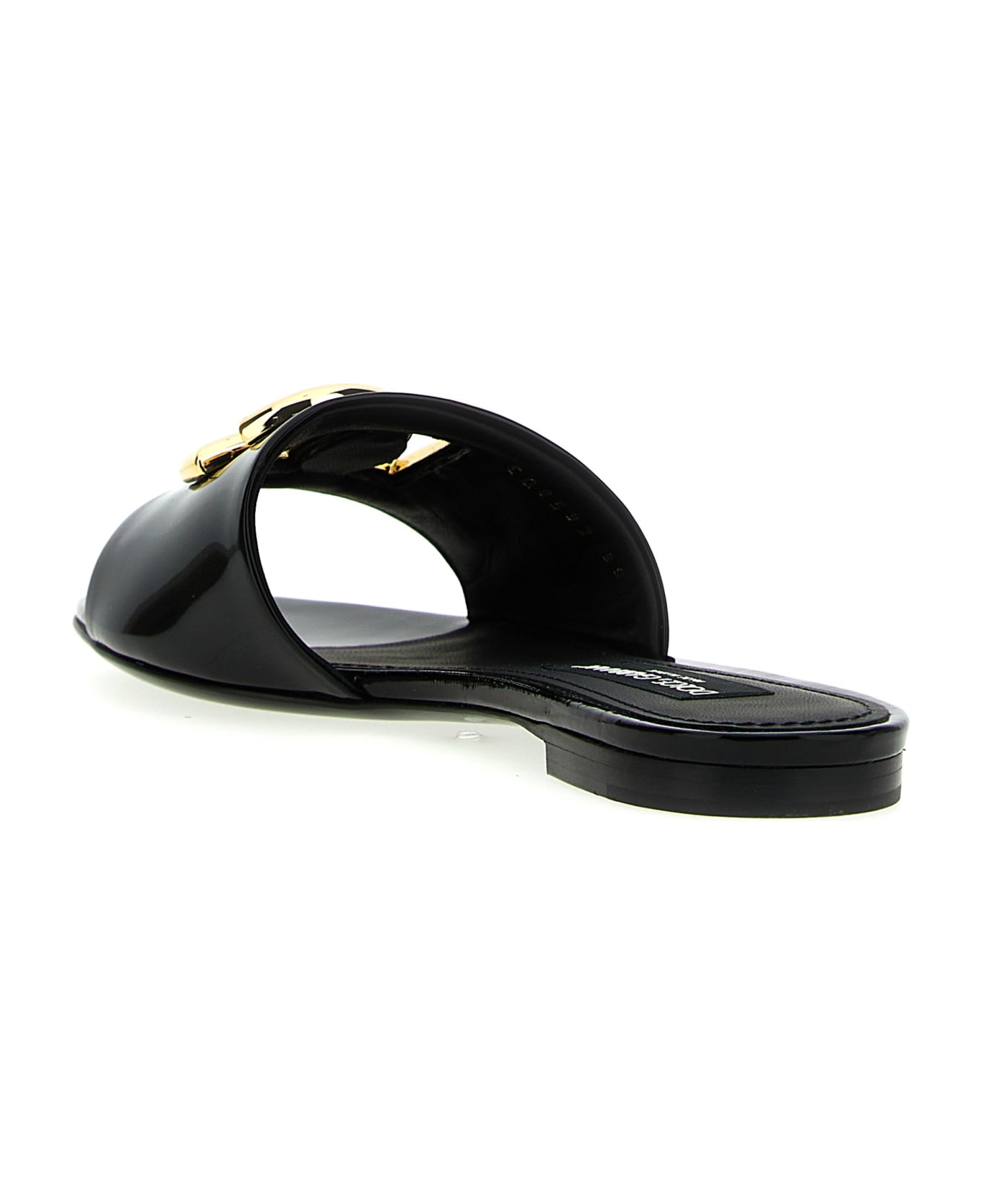 Dolce & Gabbana Dg Logo Sandals - NERO