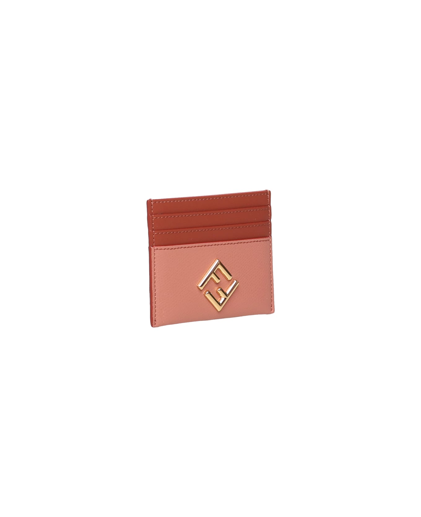 Fendi Ff Diamonds Card Holder - RED