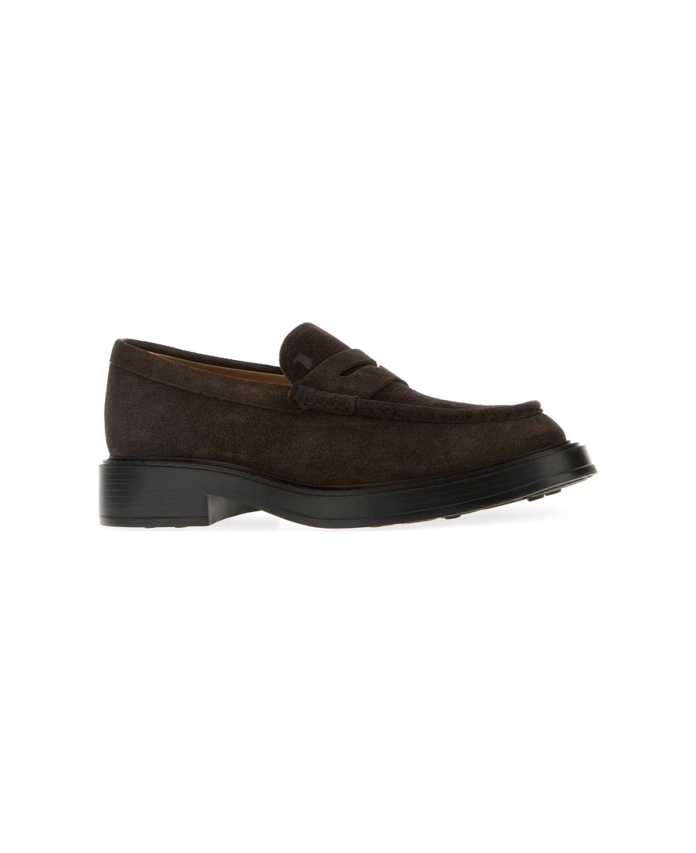 Tod
s Brown Suede Loafers - ALTRAVERSIONE