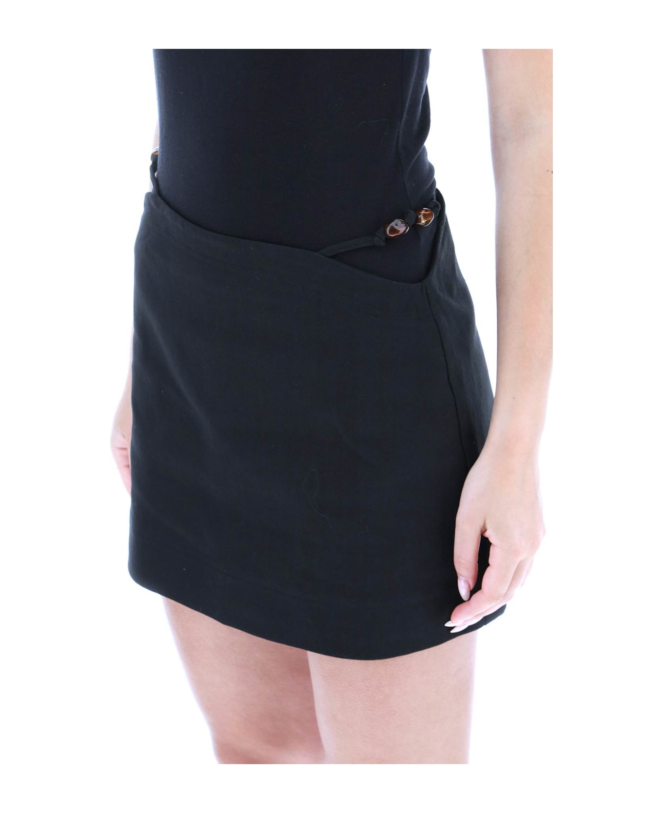 Ganni Mini Skirt - Black スカート