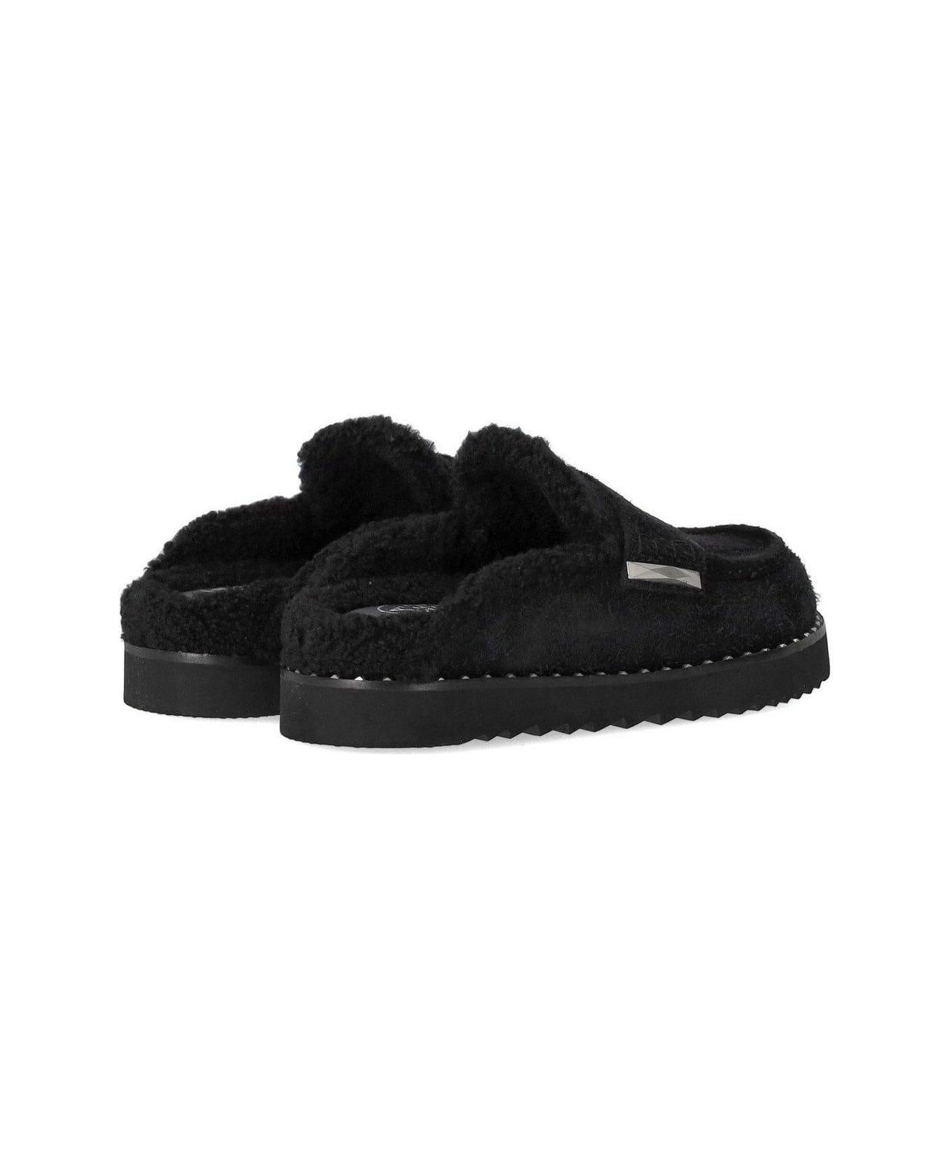 Ash Genda Textured Slippers - Black