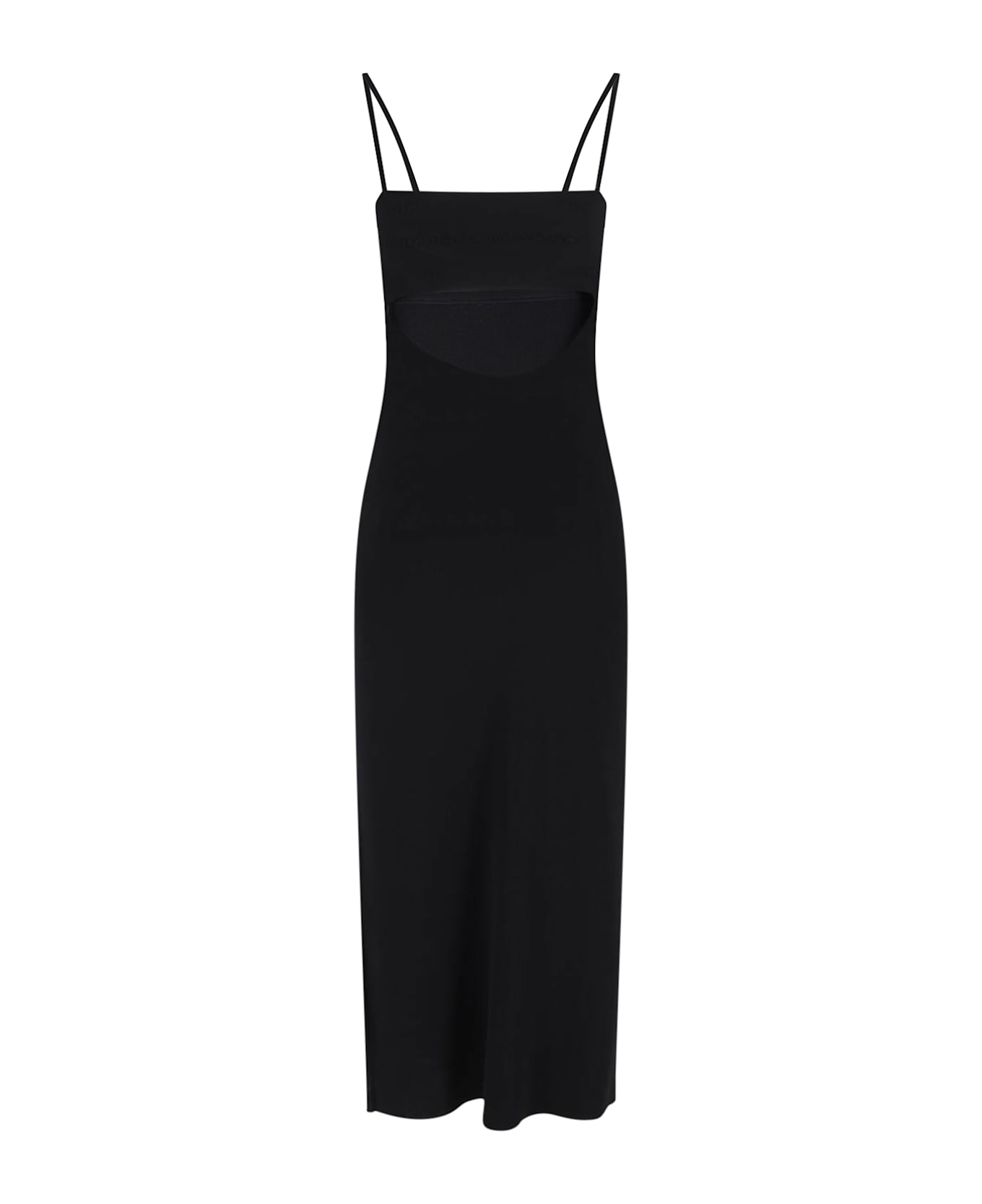 Alexander Wang Logo Midi Dress - Black  