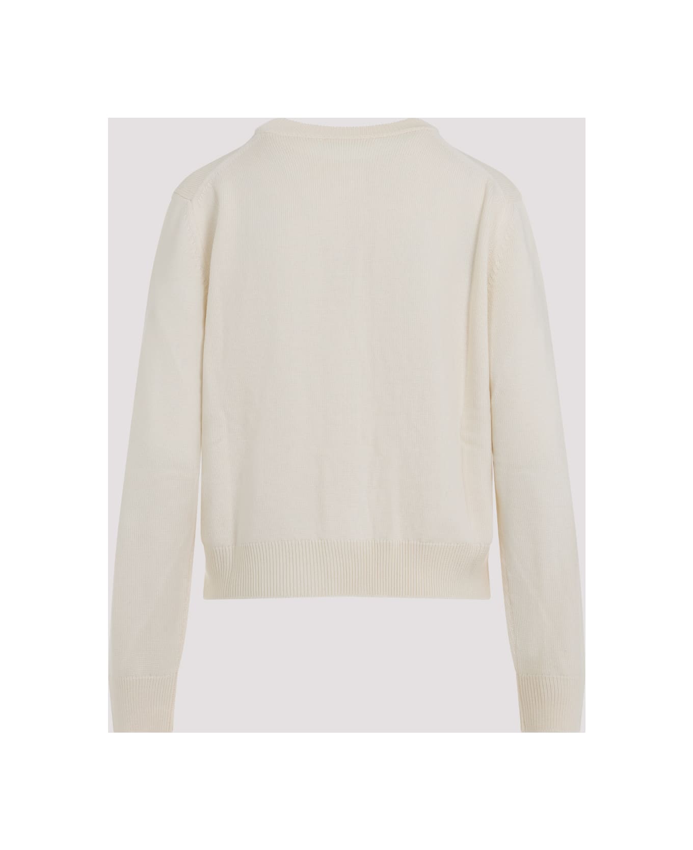 Jil Sander Cn Long Sleeves Cardigan With Velvet Embroidery - Cloud