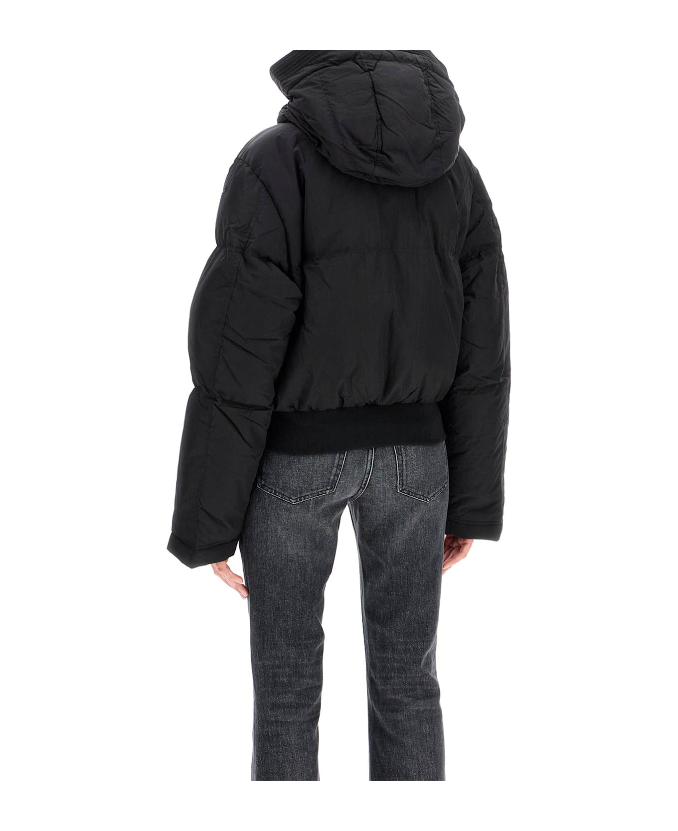 【楽ギフ_包装】 Nylon Diesel Crinkle italist | Jacket Down Hooded ジャケット・アウター