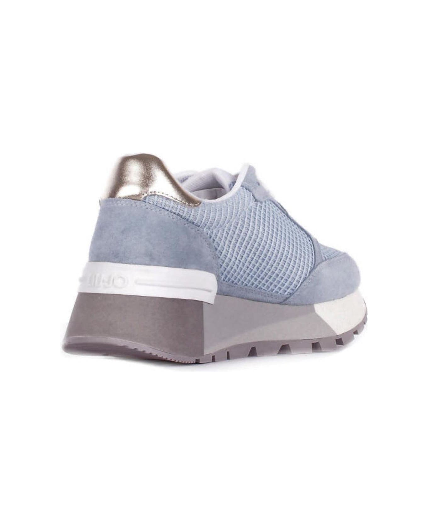 Liu-Jo Mesh Platform Sneakers - Portofino Light Gold