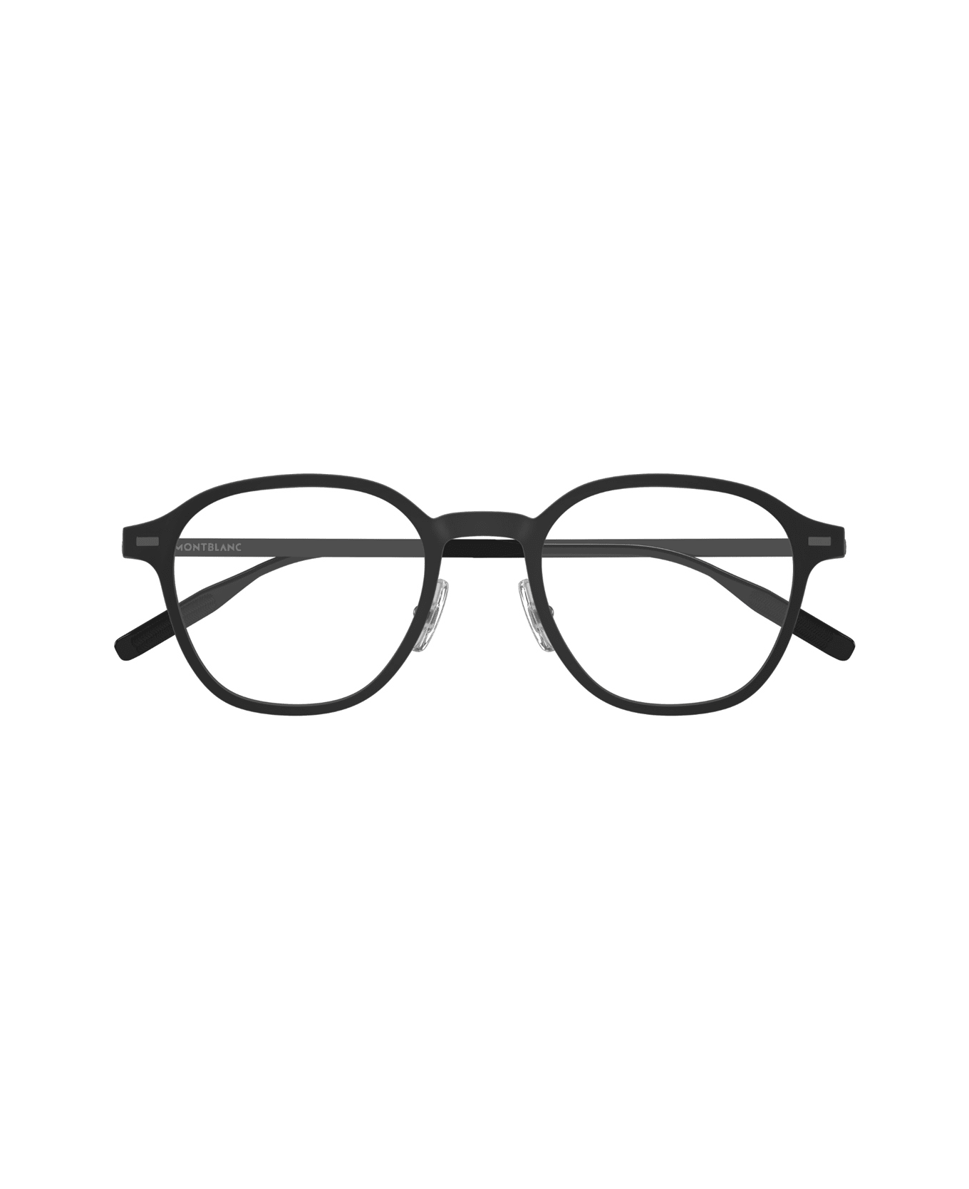 Montblanc Mb0427o Linea Snowcap 002 Black Metal Black Glasses - Nero