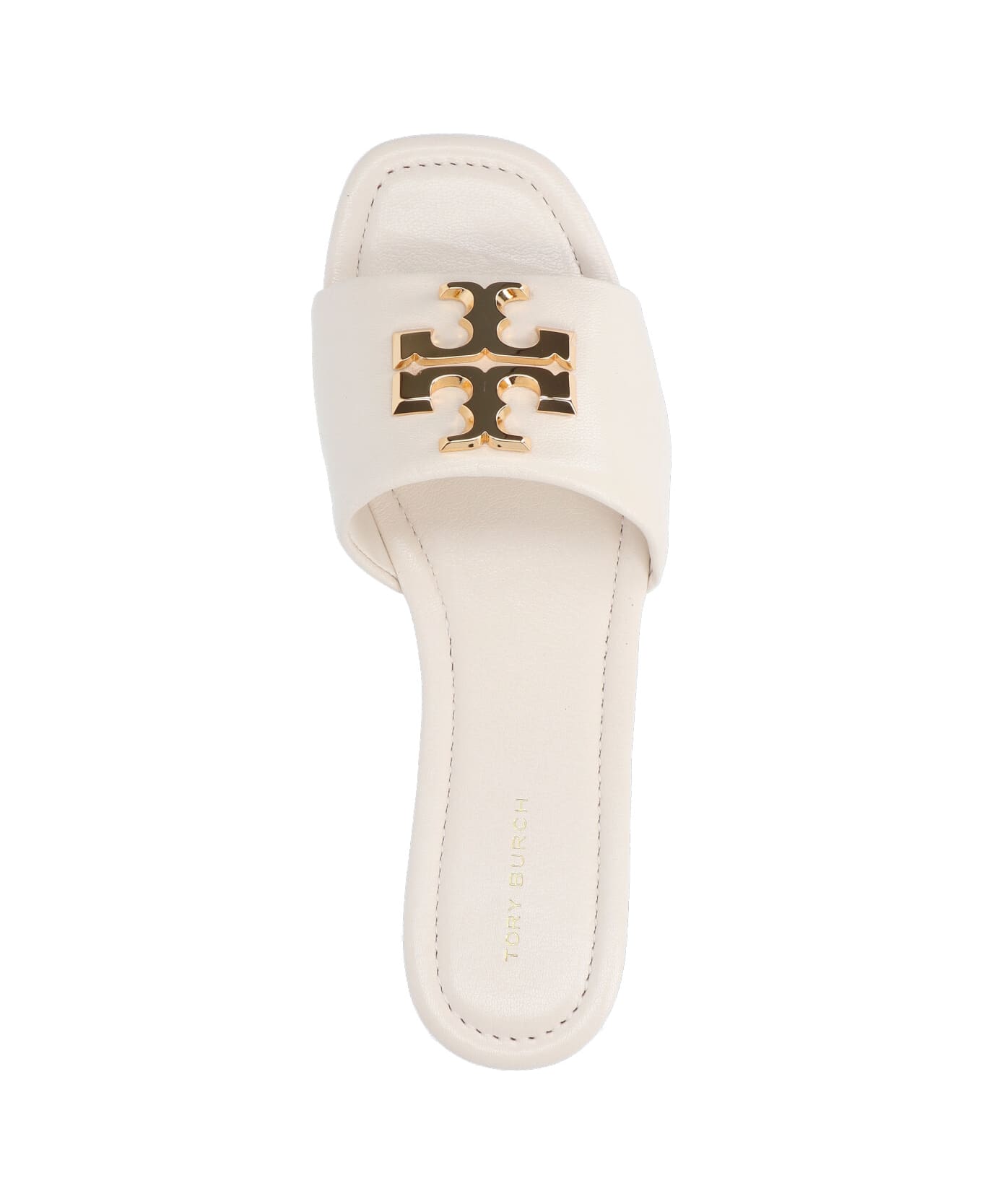 Tory Burch "eleanor" Slide Sandals - White