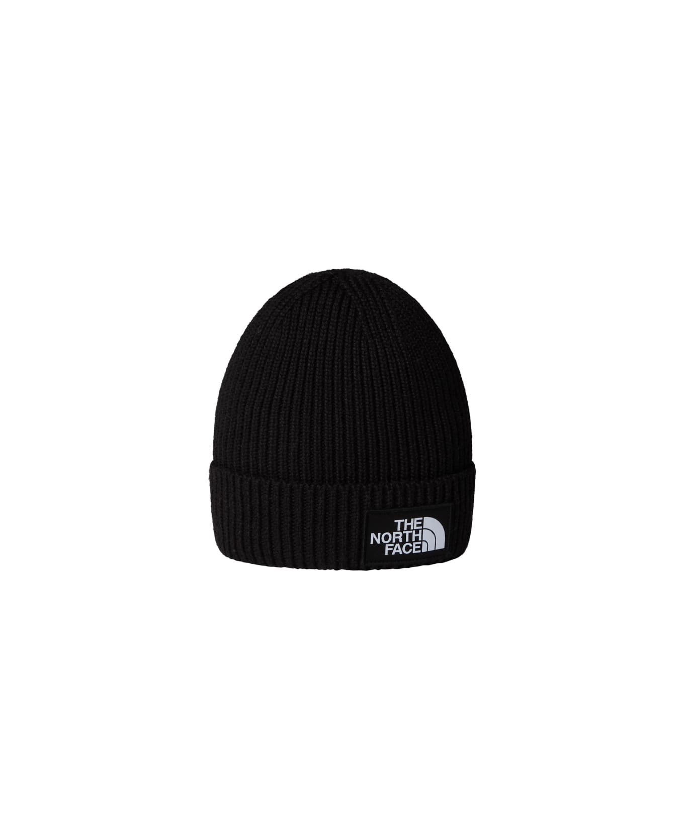 The North Face Beanie With Logo - BLACK