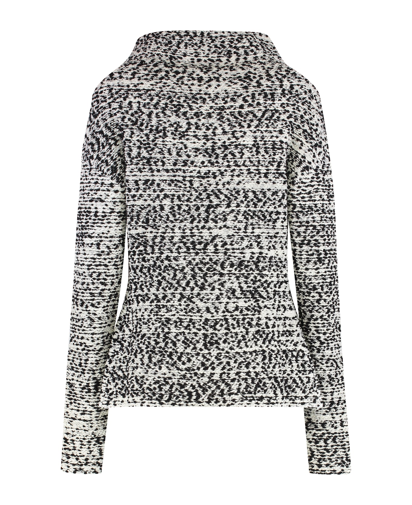Alberta Ferretti Boucle Wool Sweater - grey