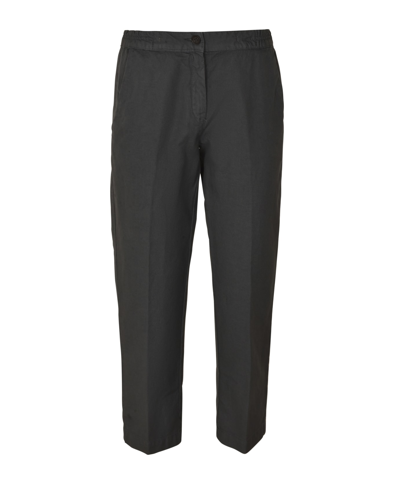 Massimo Alba Button Fitted Trousers - Moon Rock