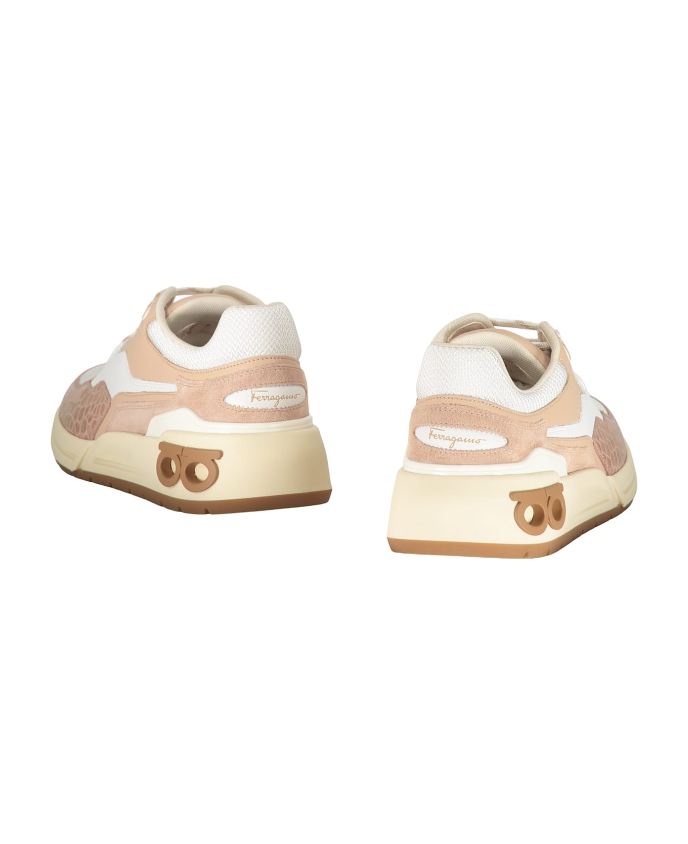 Ferragamo Leather Low-top Sneakers - Pink