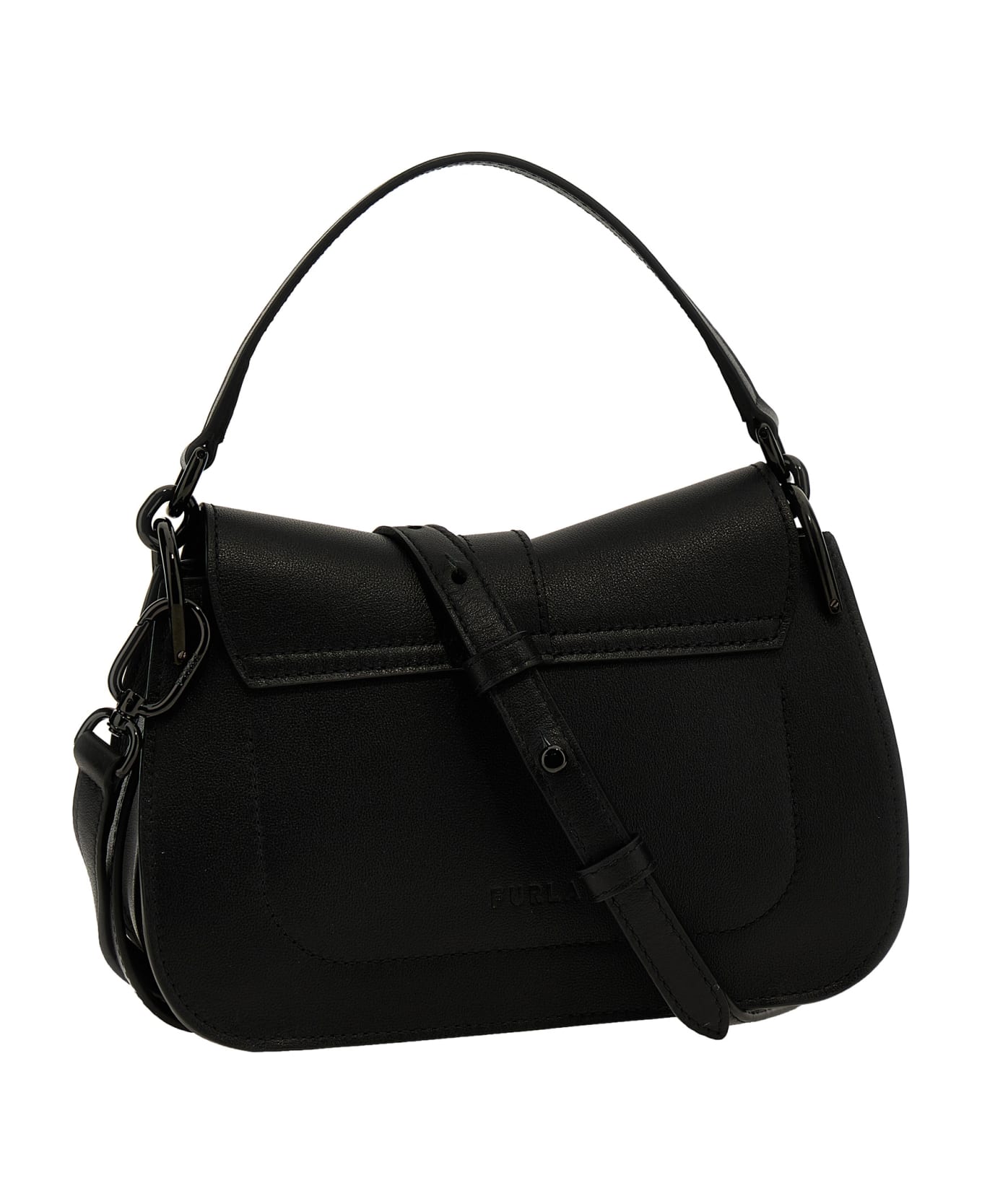 Furla 'flow' Mini Shoulder Bag - Black  