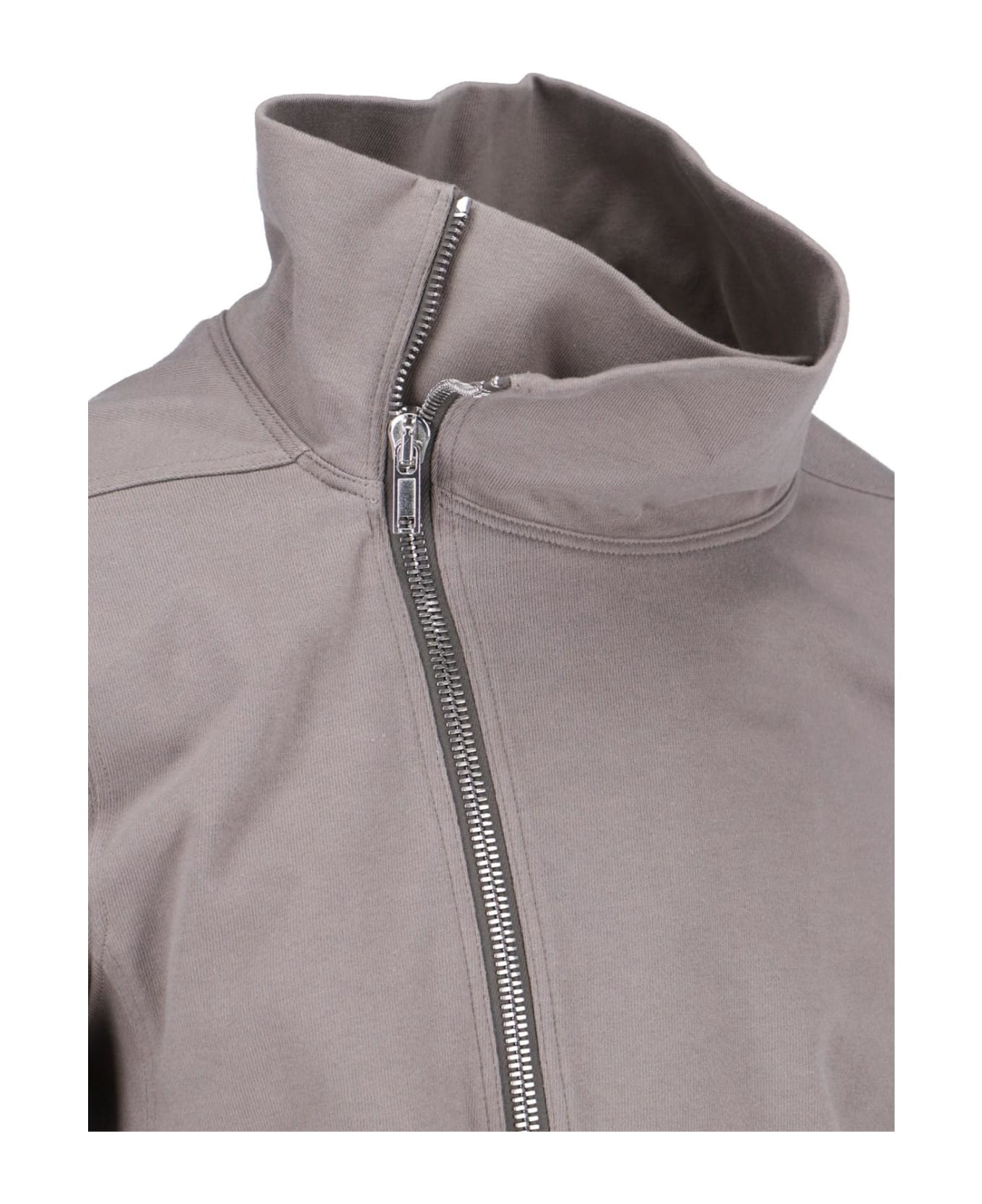 Rick Owens Asymmetrical Zip Sweatshirt - Dust
