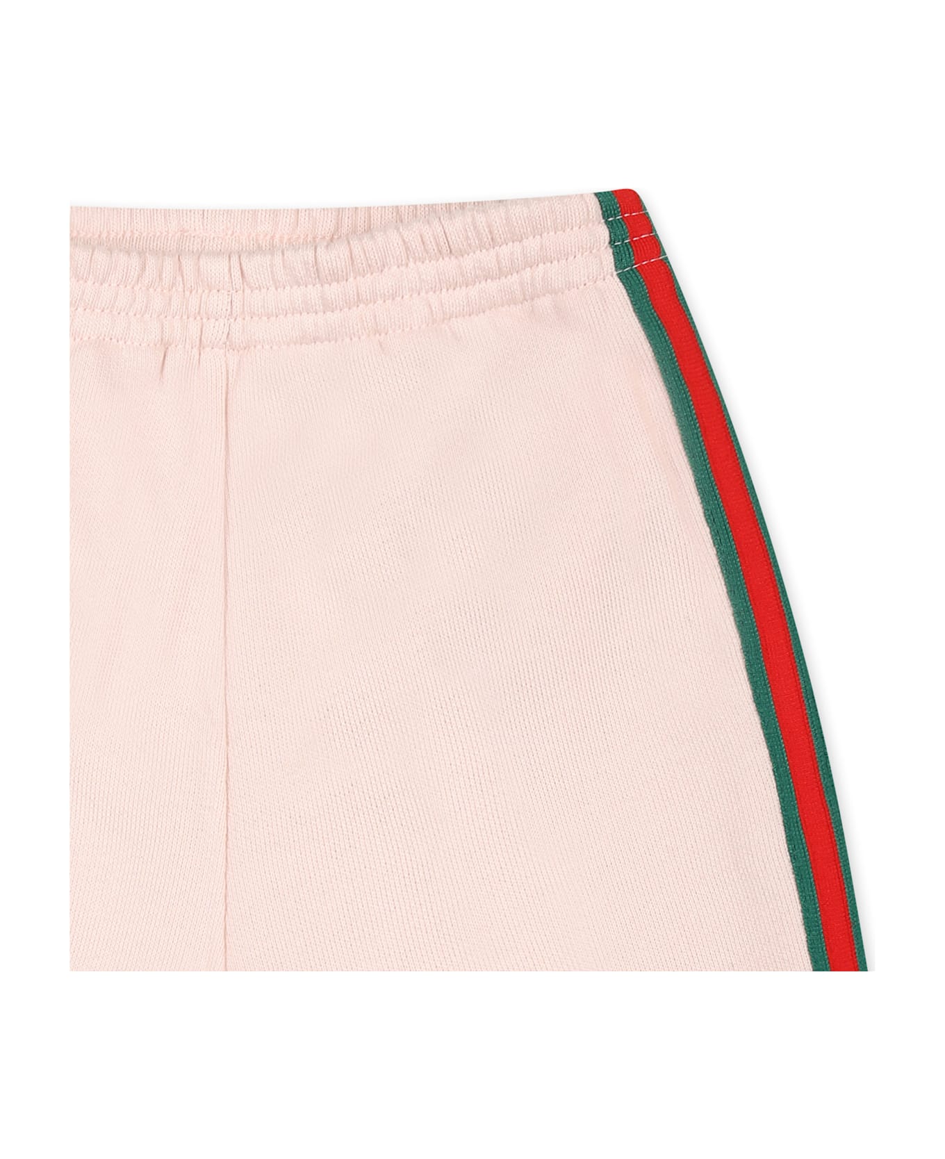 Gucci Pink Sweatpants For Baby Girl With Logo - Pink