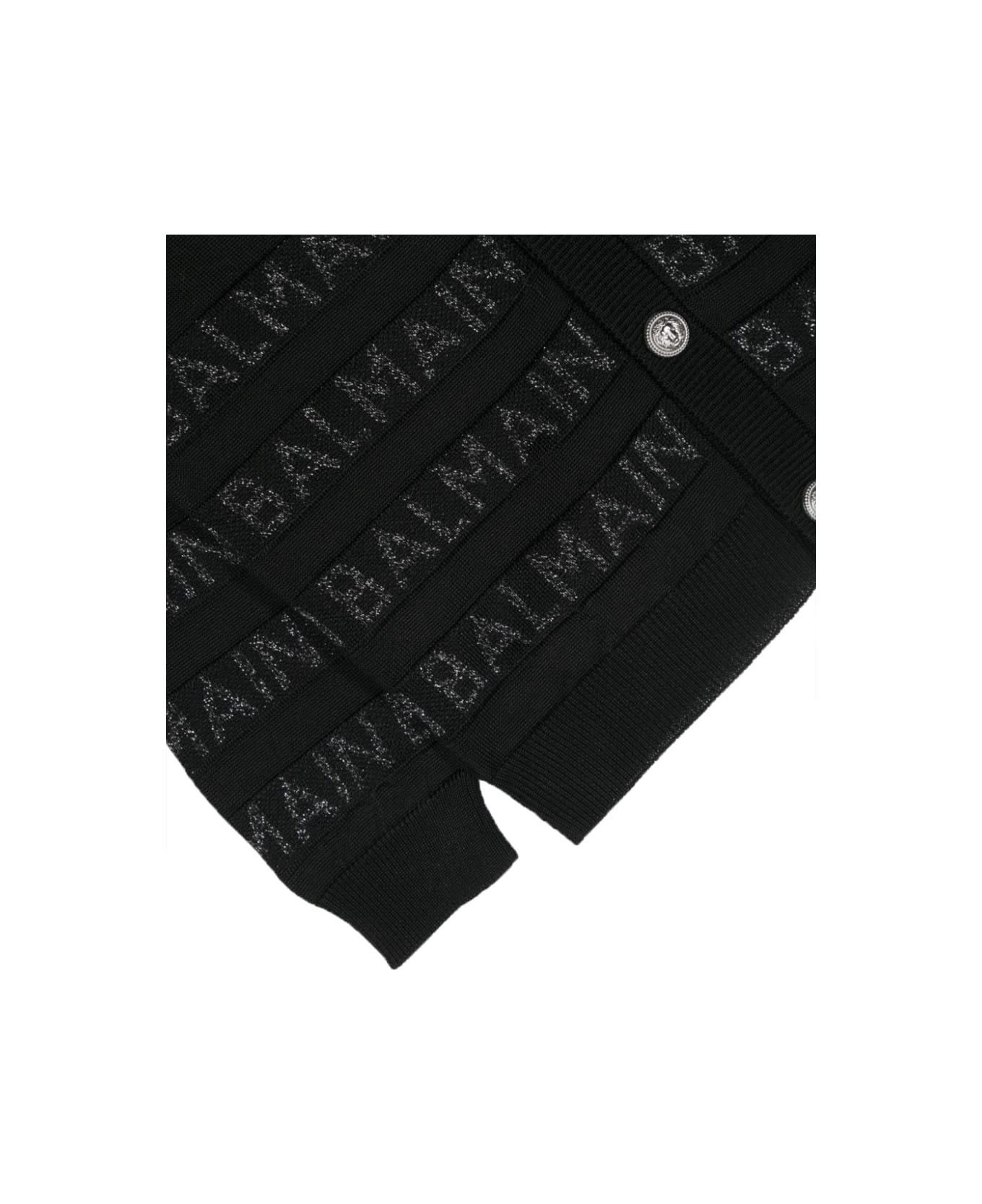 Balmain Knit Cardigan - BLACK