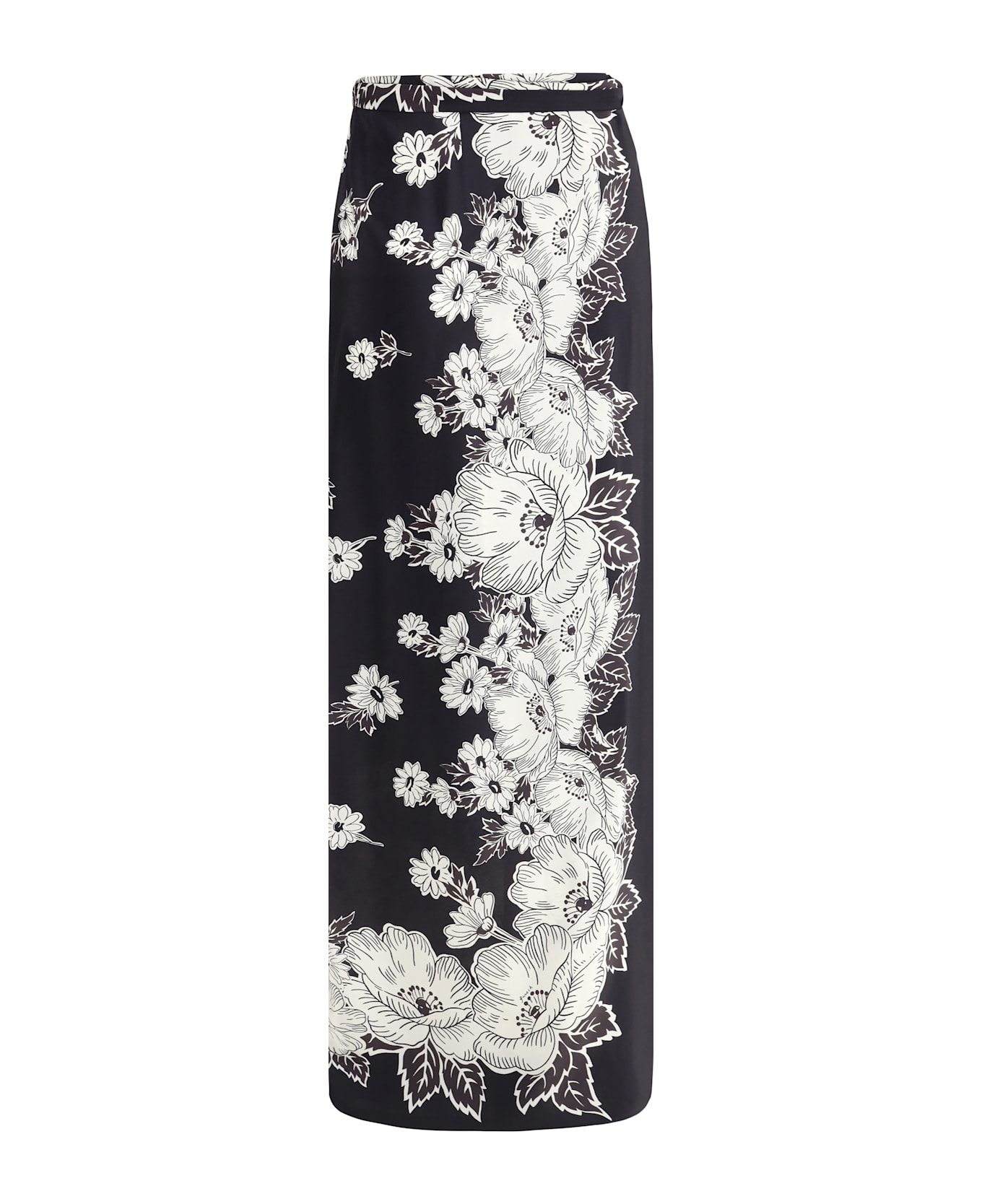 Parosh Floral Wrap Skirt