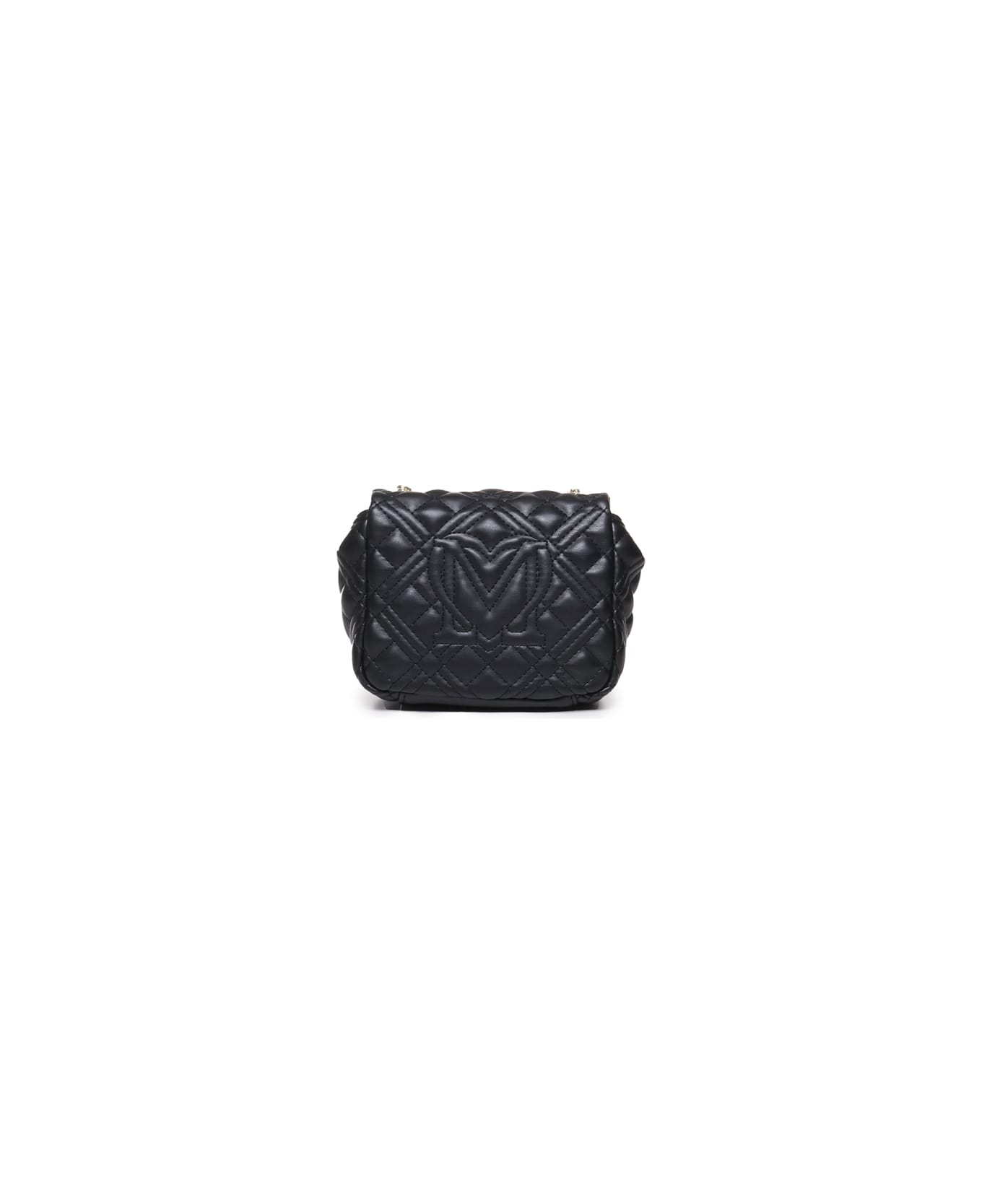 Love Moschino Shoulder Bag With Logo - Black