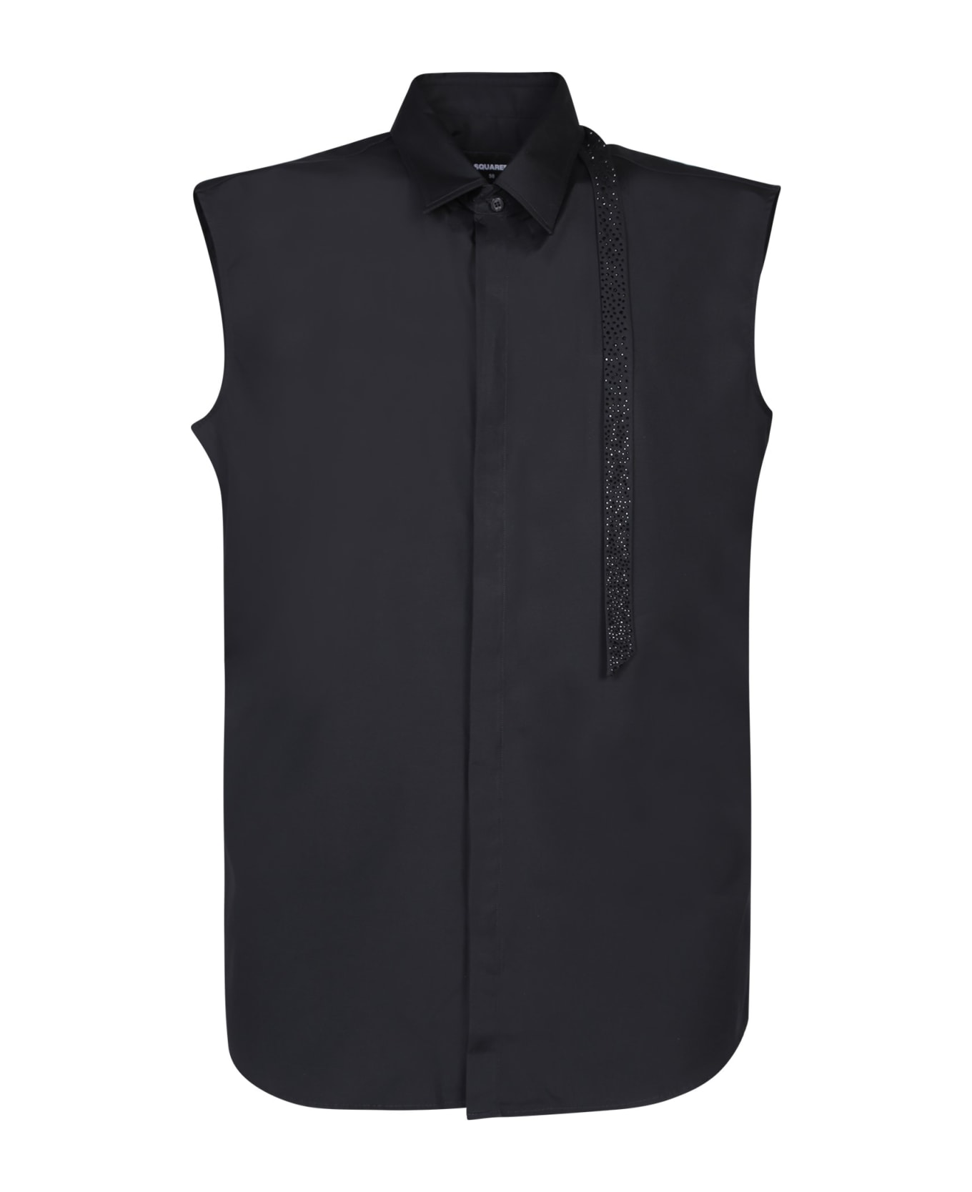 Dsquared2 Sleeveless Black Shirt - Black