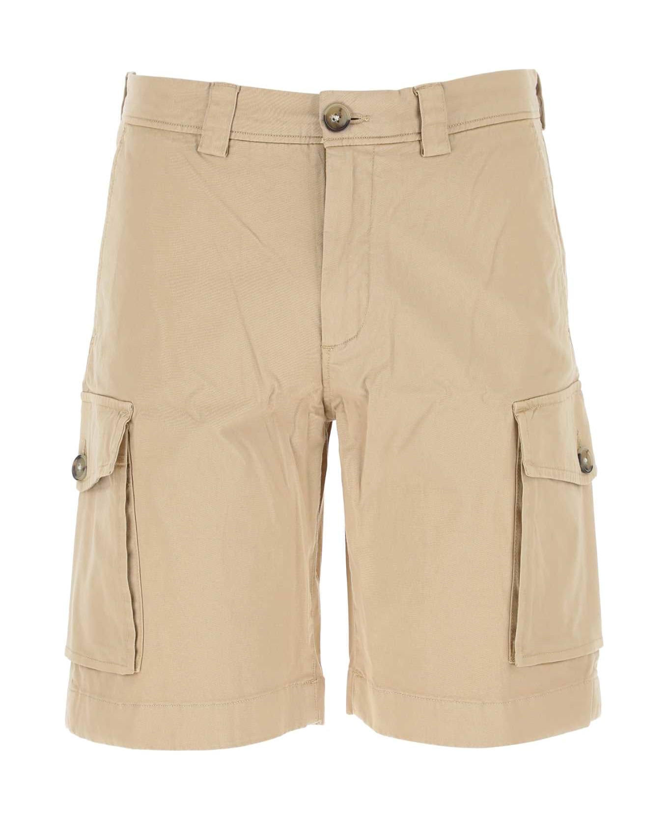 Woolrich Beige Stretch Cotton Bermuda Shorts - BEACHSAND ショートパンツ