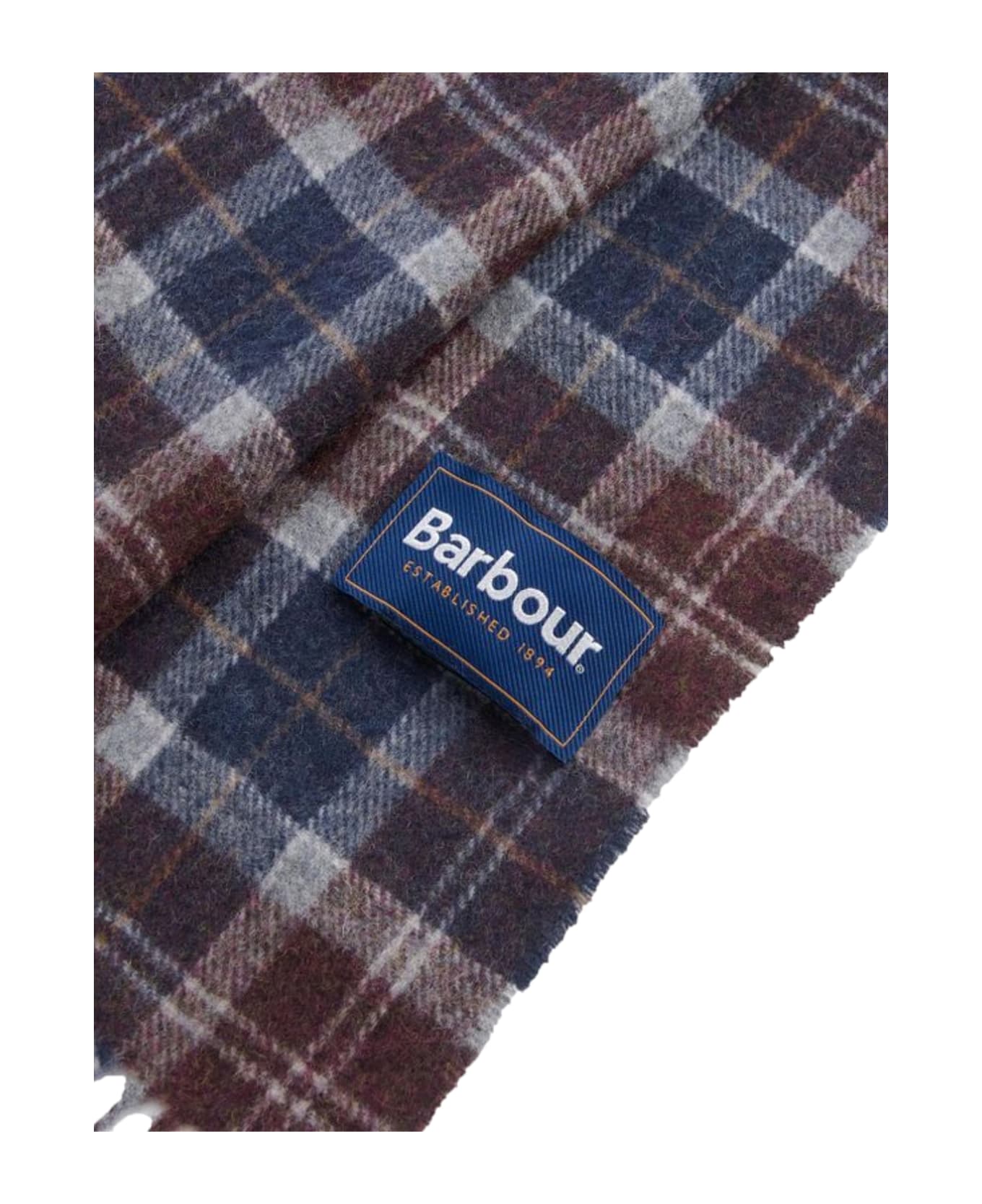 Barbour Tartan Wool Scarf - Midnight Oak Tartan