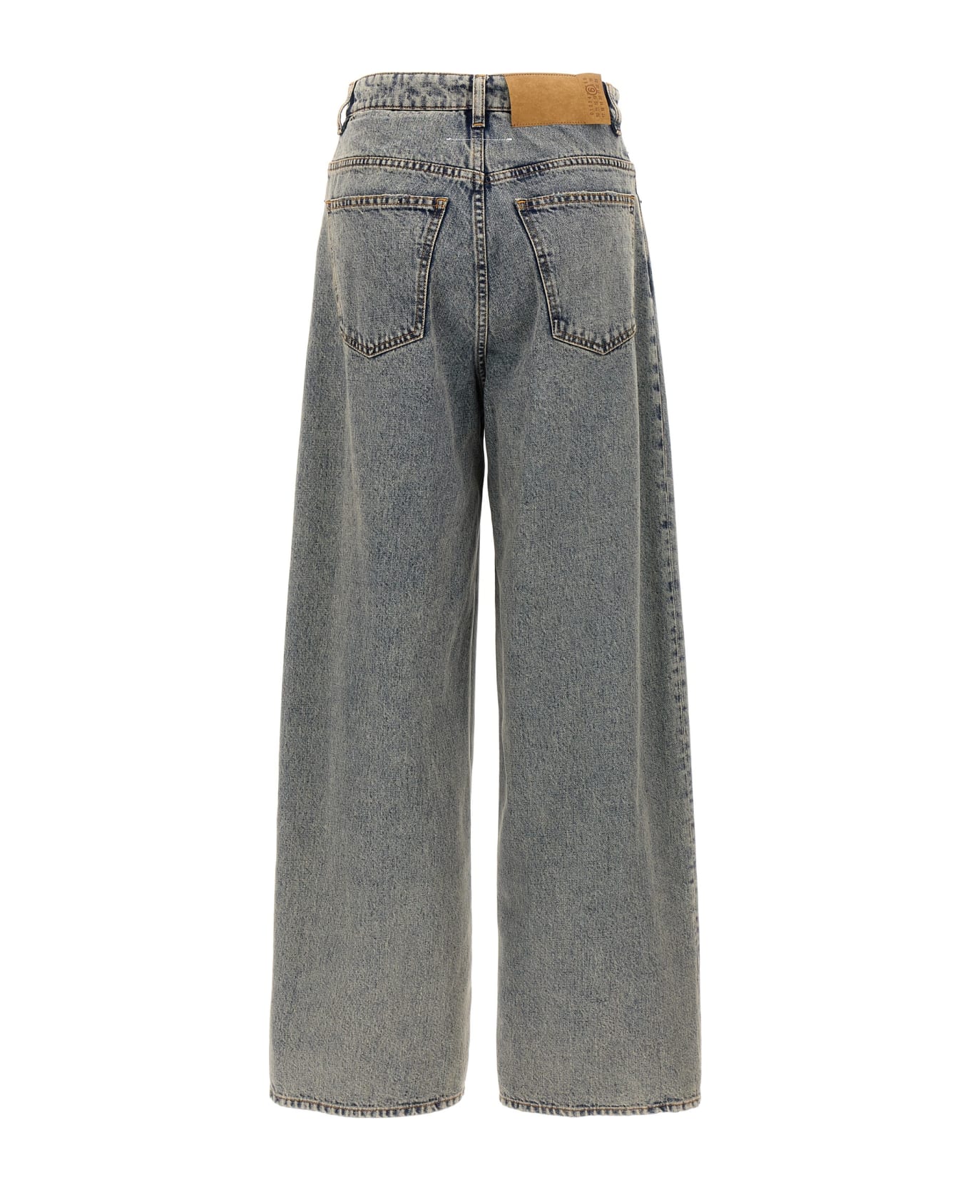 MM6 Maison Margiela Wide Leg Jeans - Blue