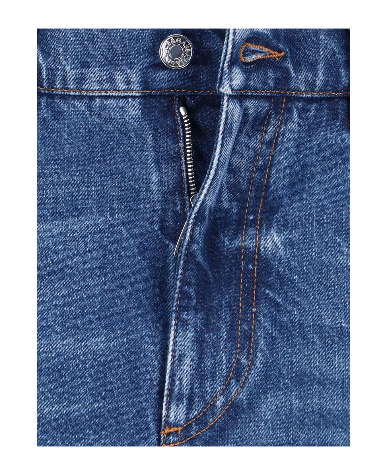 Dolce 
Gabbana Turn Up Jeans - Blue