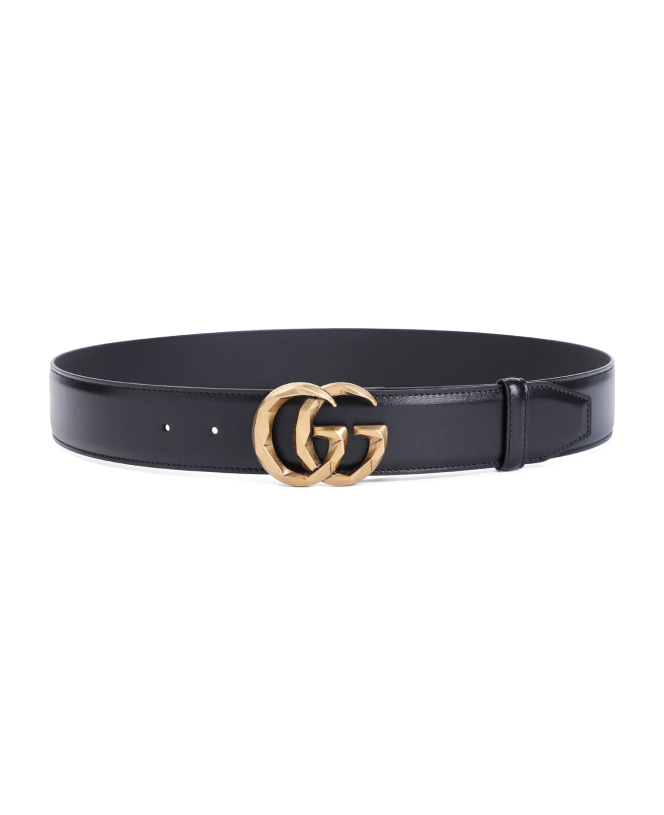 Gucci Gg Leather Belt - Nero