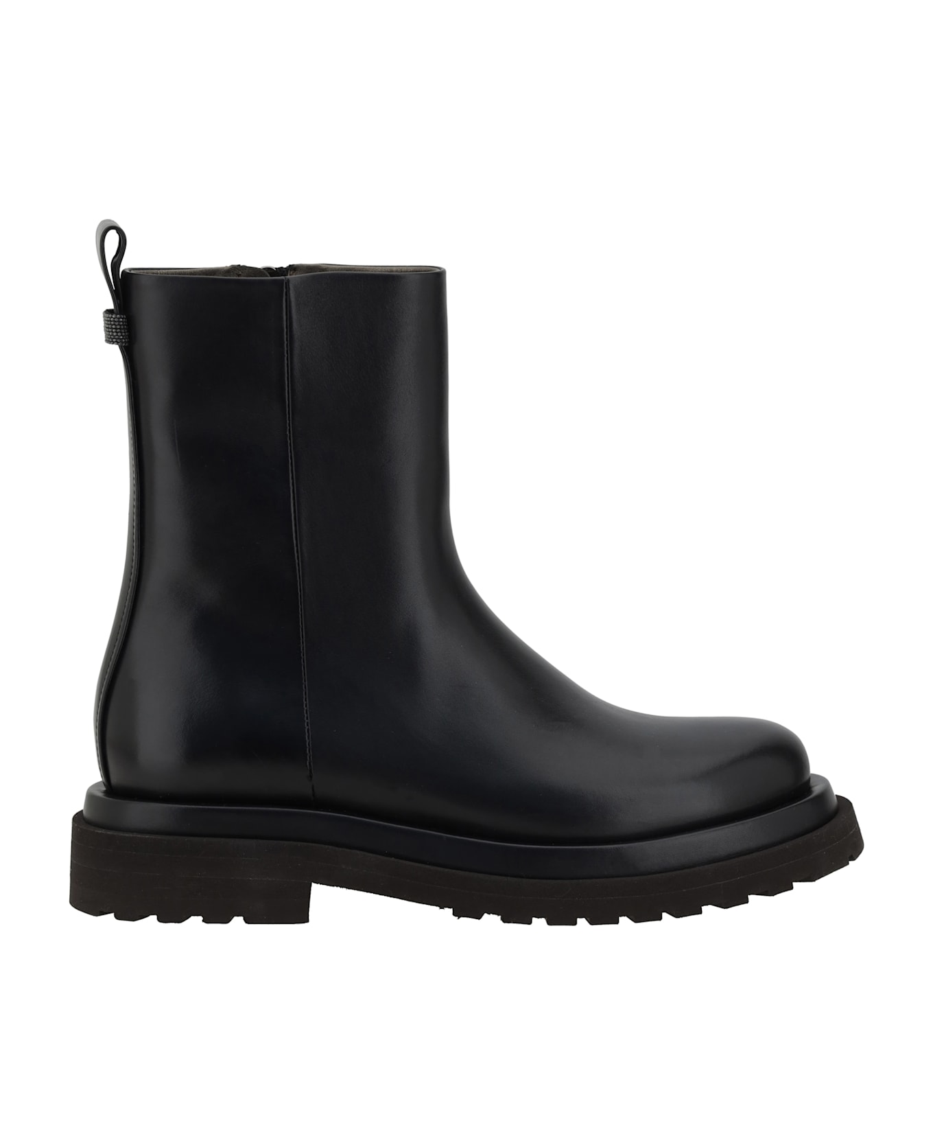 Brunello Cucinelli Leather Ankle Boots