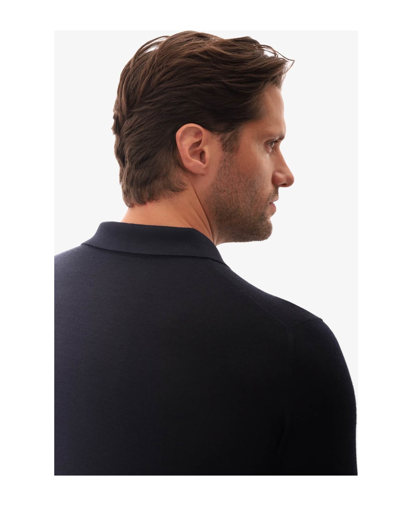 Larusmiani Long Sleeve Polo 'coppa Europa' Sweater - Blue