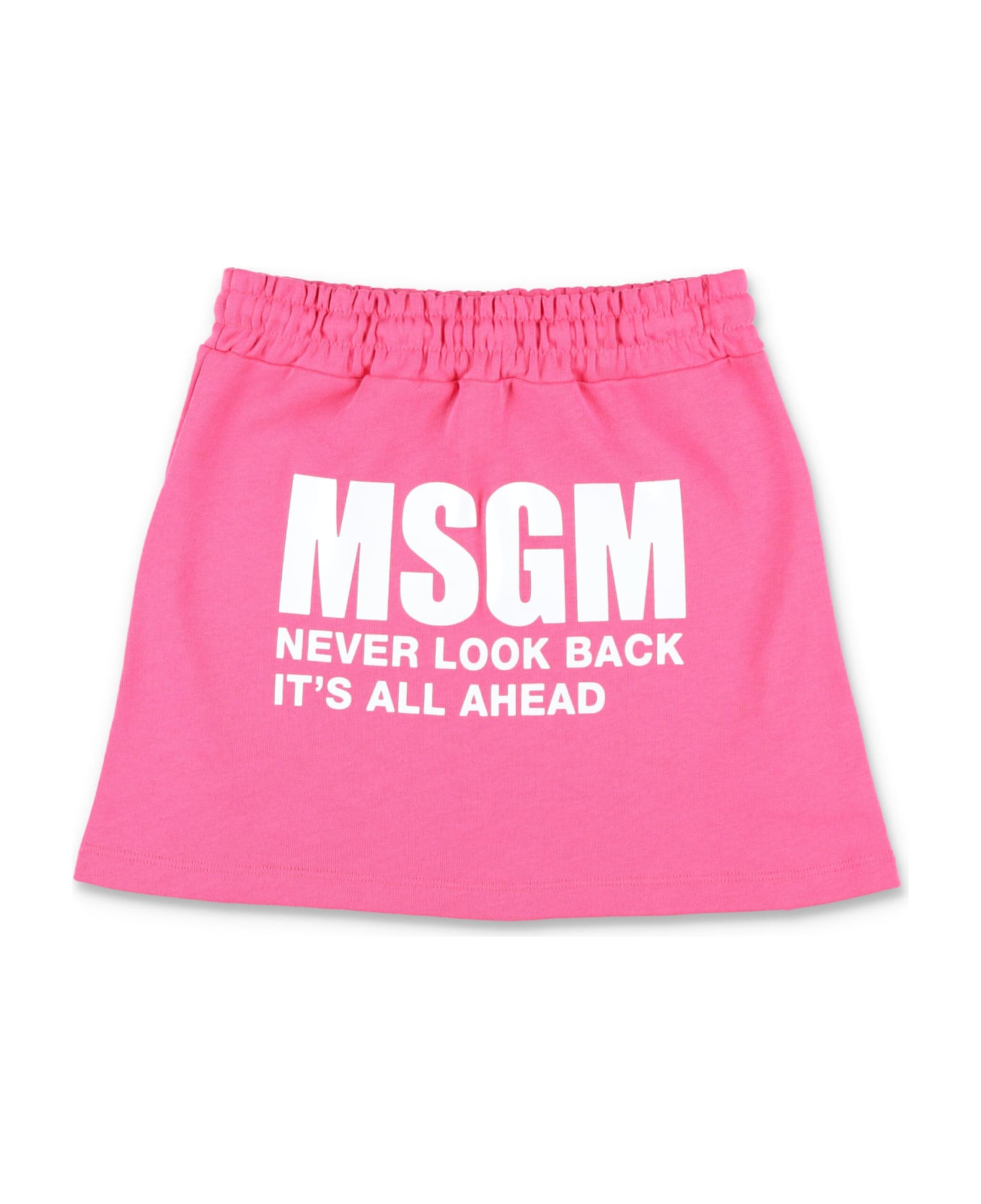 MSGM Mini Skirt Fleece - FUCSIA/FUCHSIA
