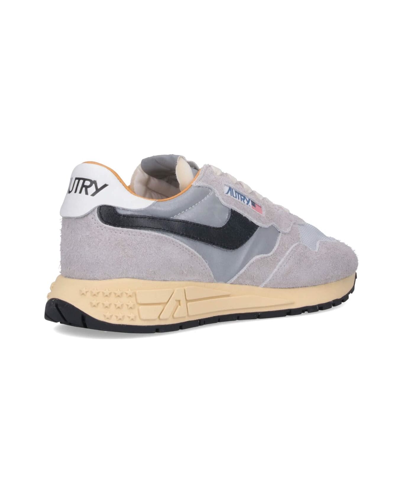 Autry 'reelwind' Low-top Sneakers - Sand/silv