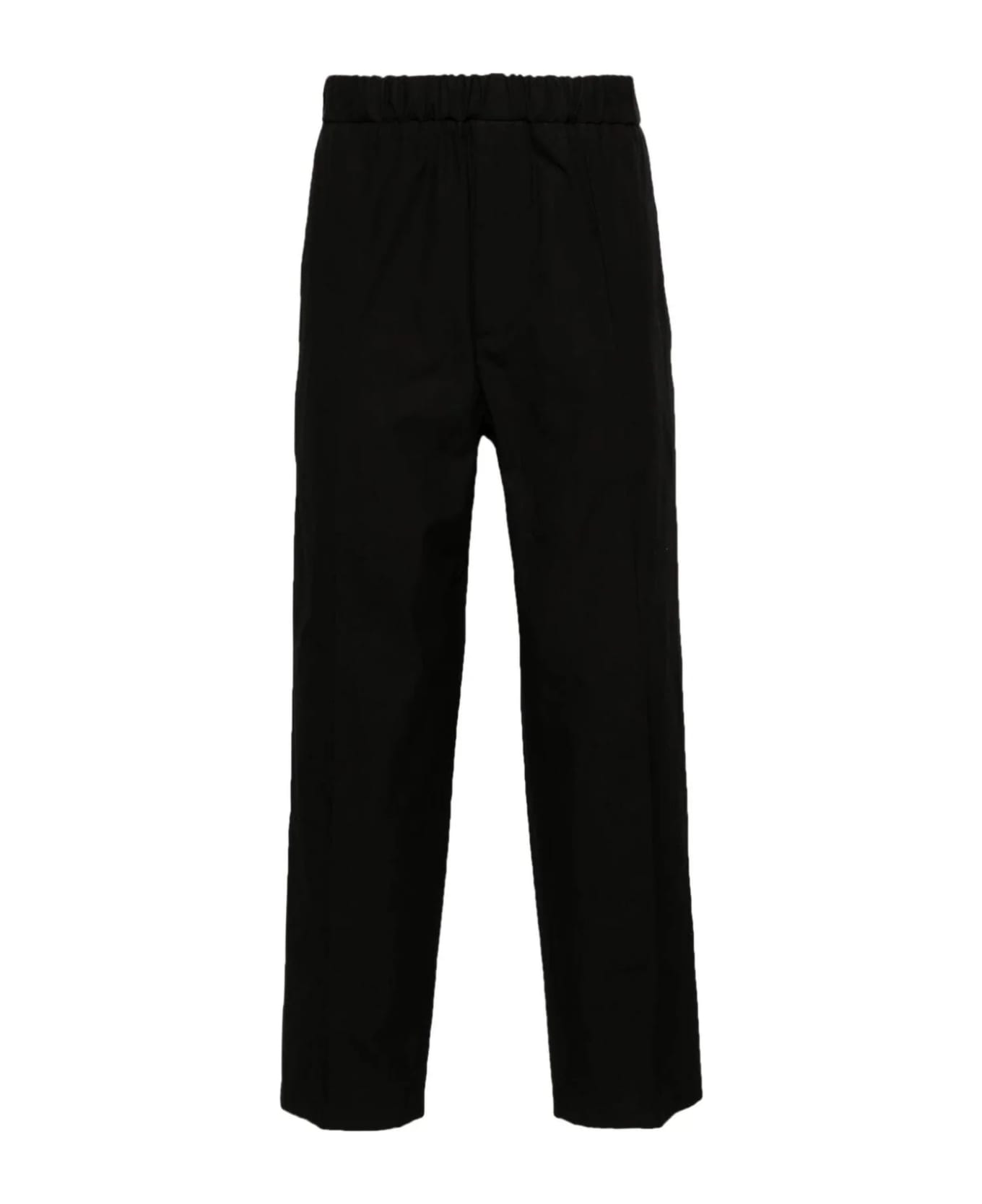 Jil Sander Black Cotton Trousers - Black ボトムス