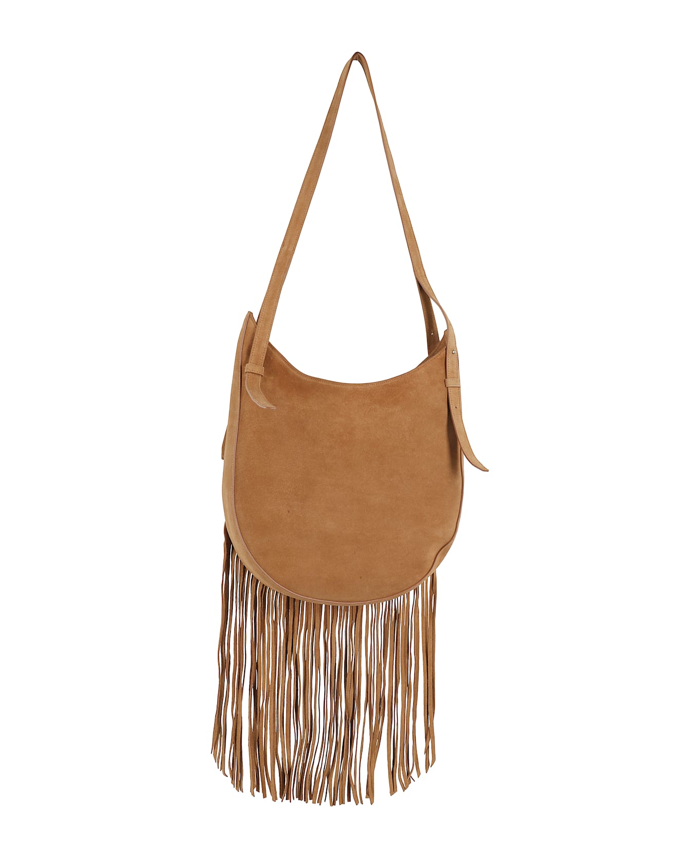 Coperni Suede Fringed Hobo Belt - Brown