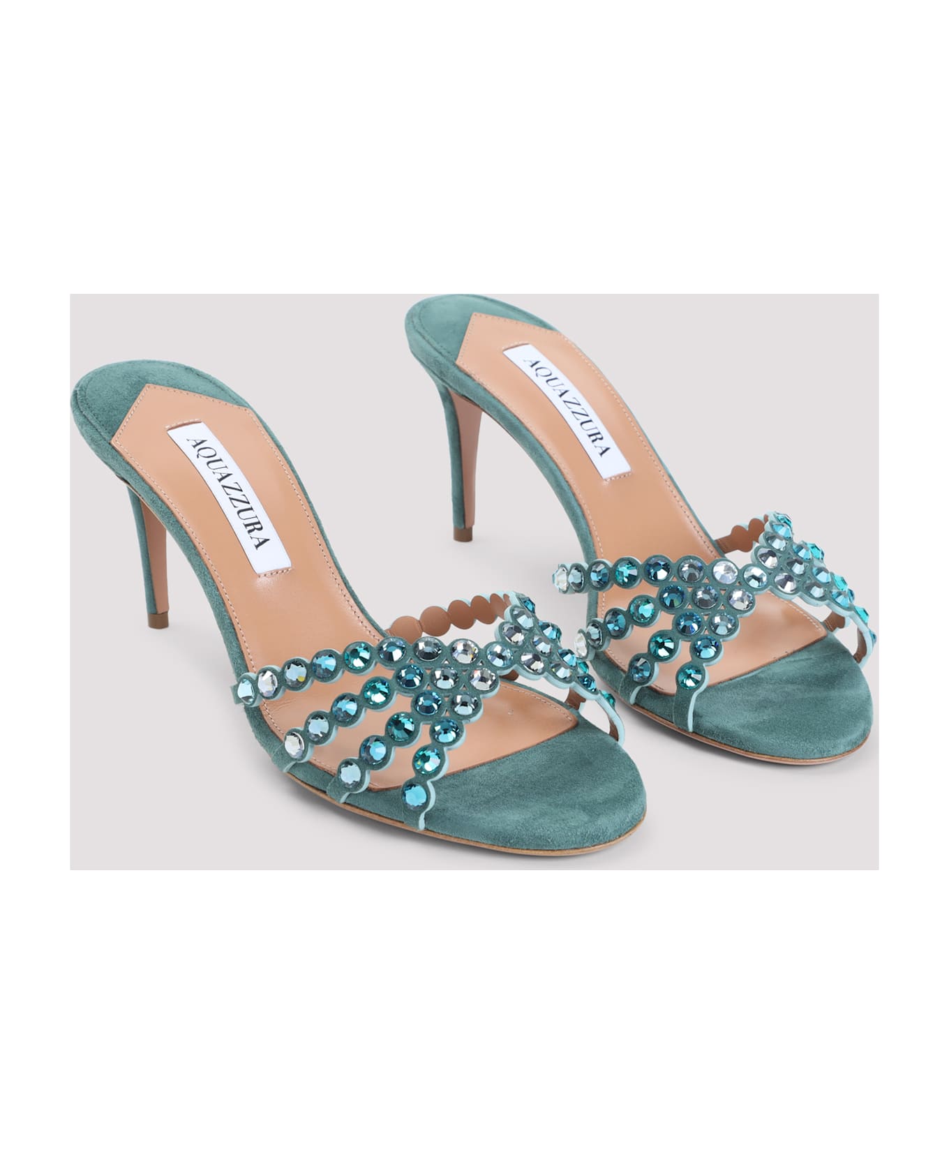 Aquazzura Tequila Mule - Lge Light Teal