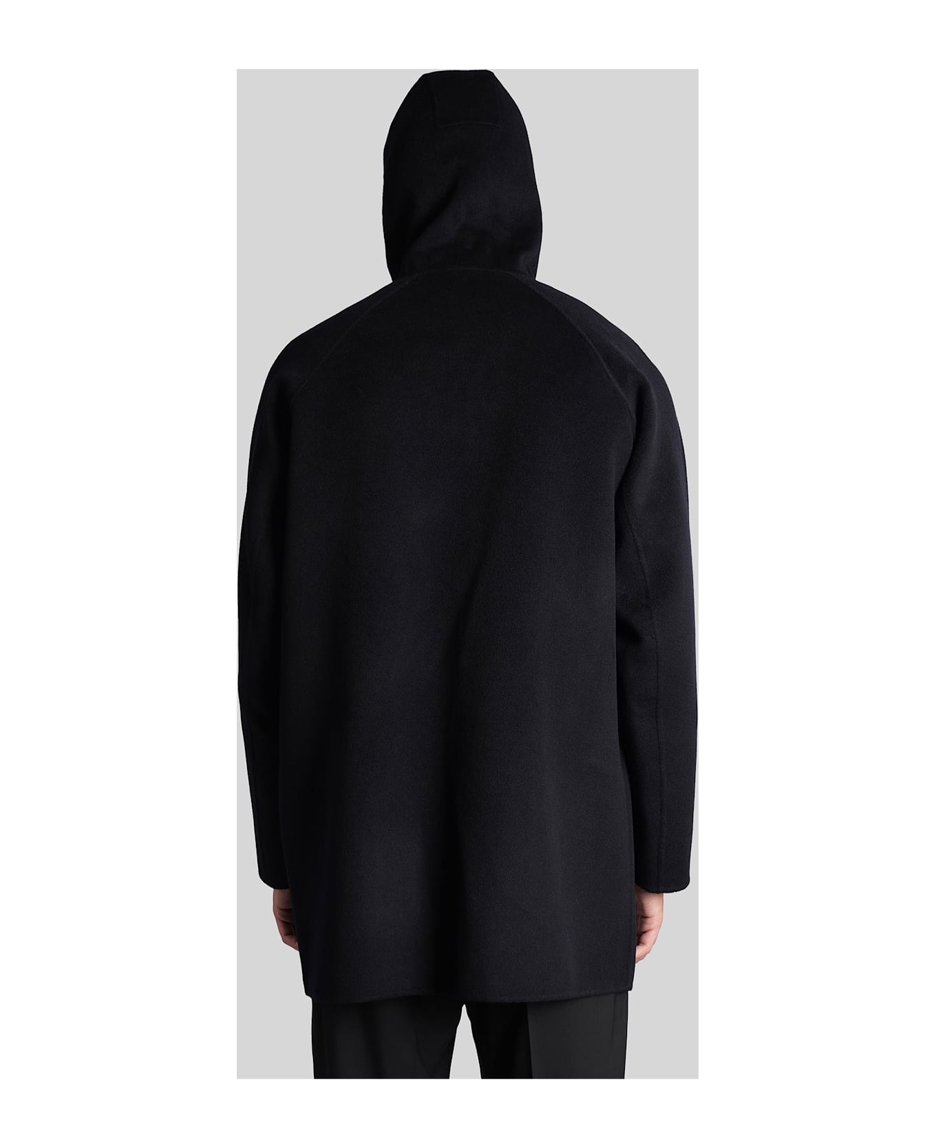 Aspesi Super Doppel In Blue Wool - NAVY