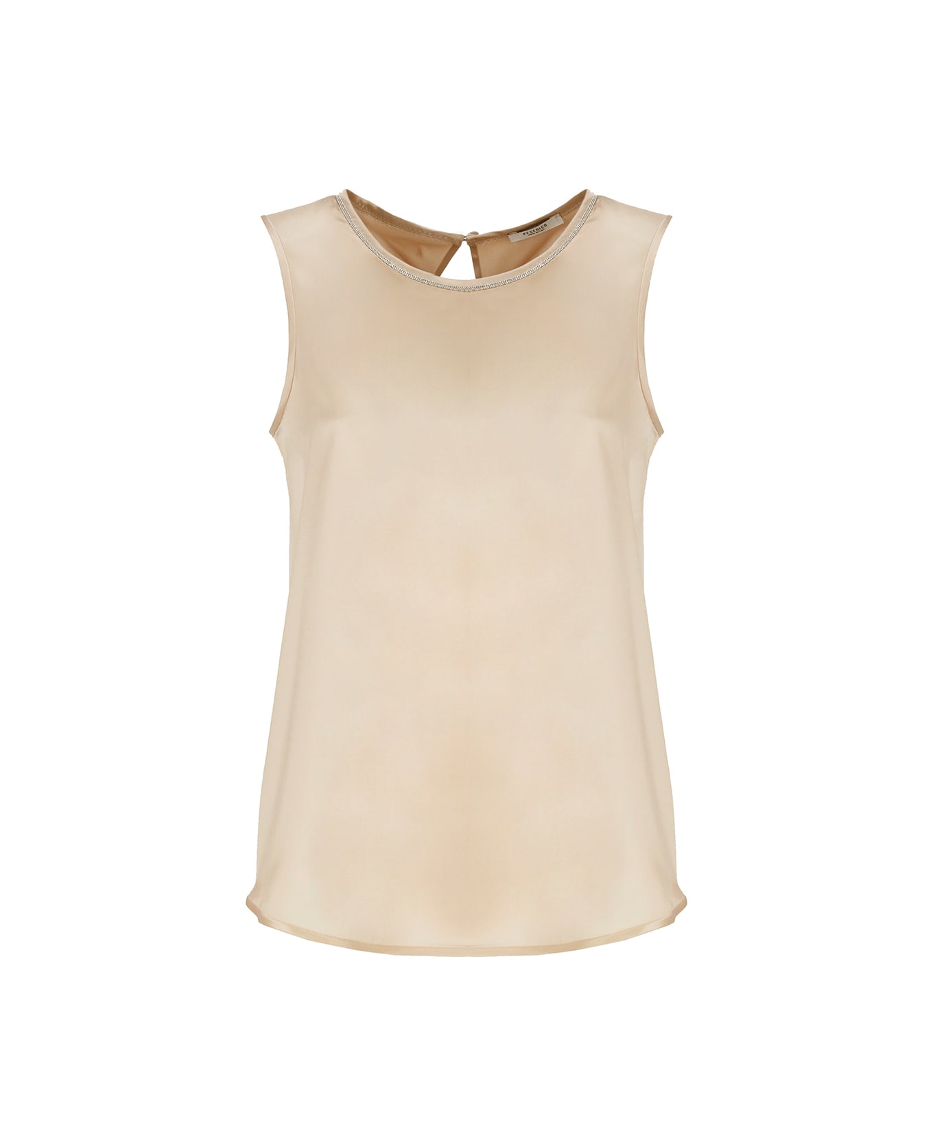 Peserico Top With Light Point Details - Beige タンクトップ