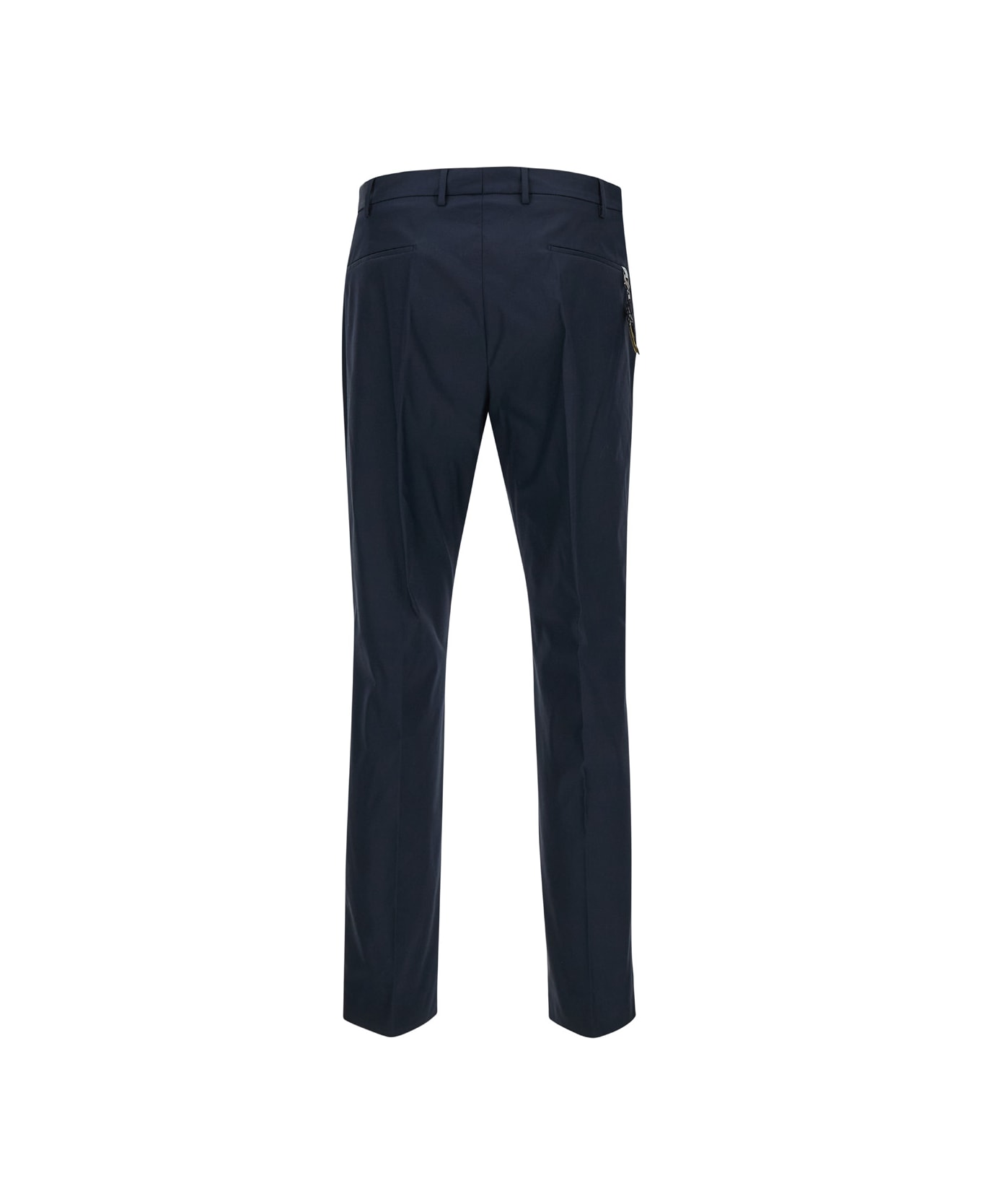 PT01 Blue Slim Fit Tailored Trousers In Cotton Blend Man - Blu