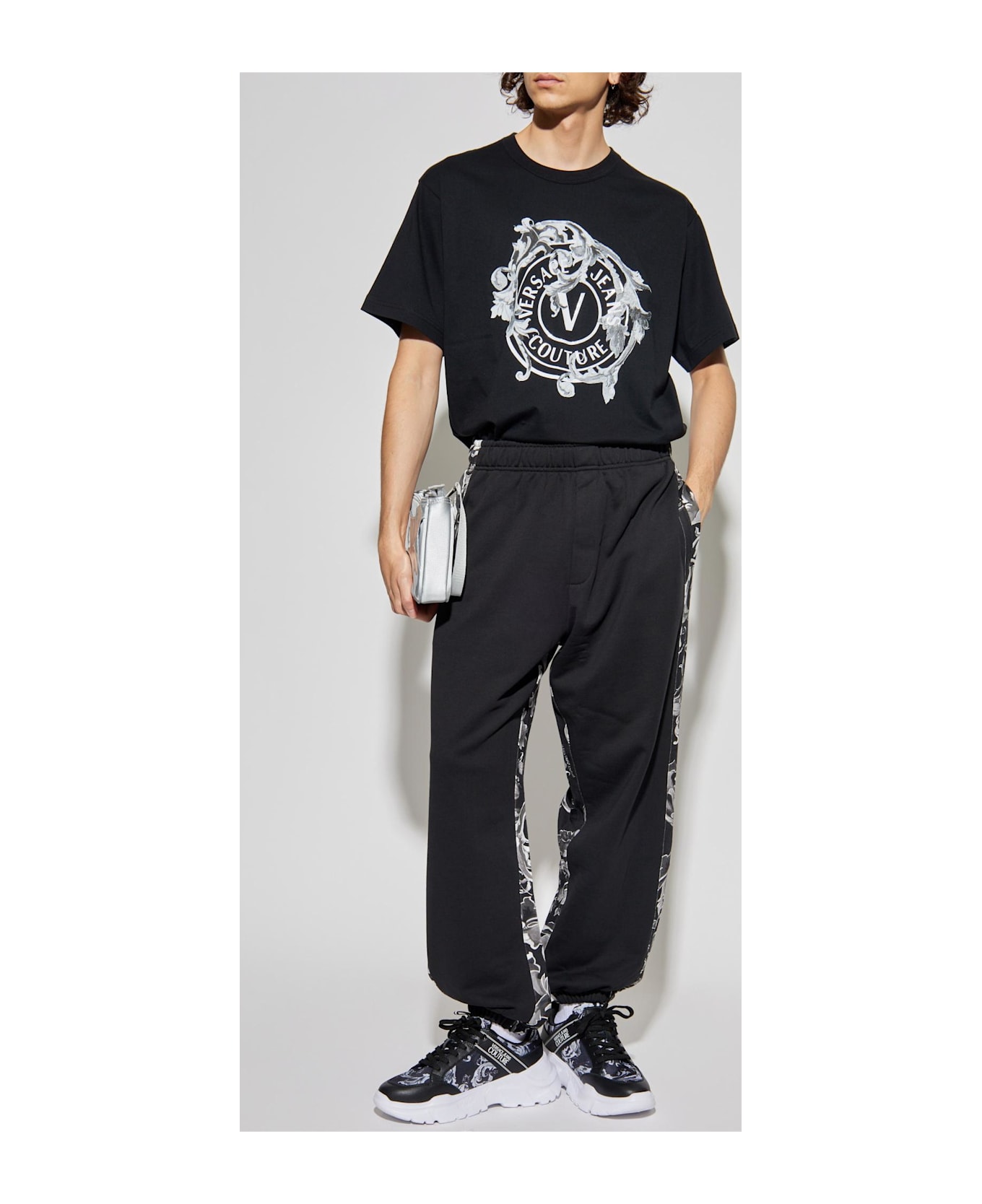 Versace Jeans Couture T-shirt With Print - black