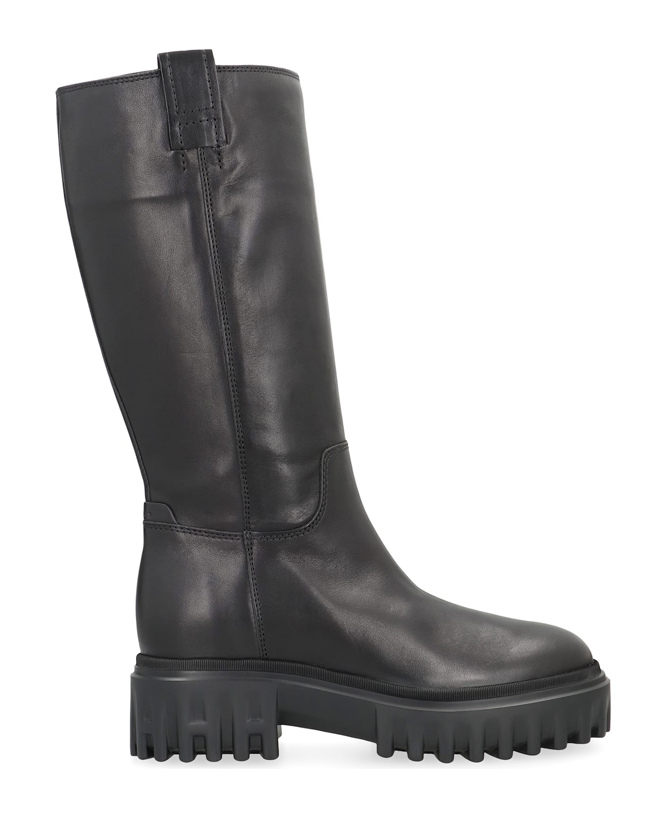 Hogan H700 Leather Boots - Black