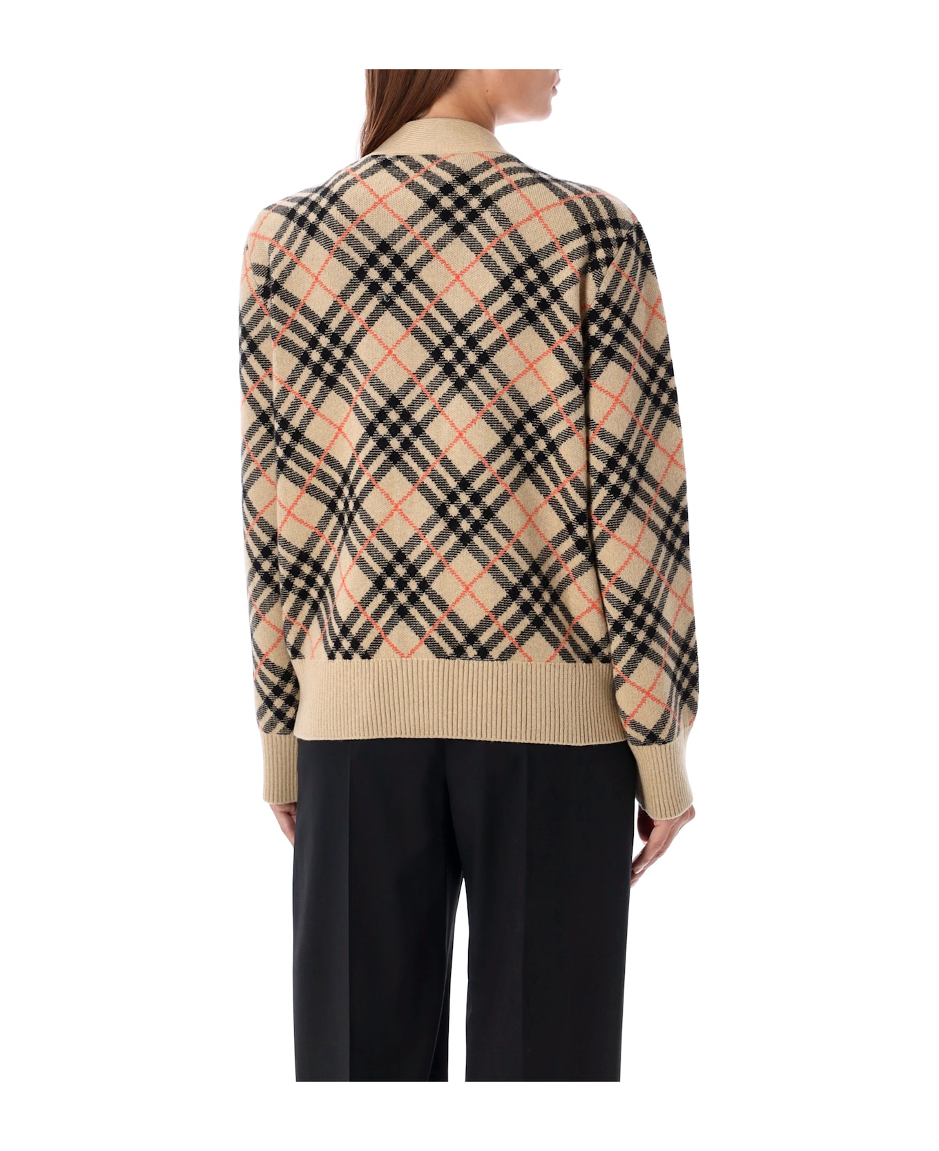 Burberry London Check Cashmere Cardigan - SAND IP CHECK