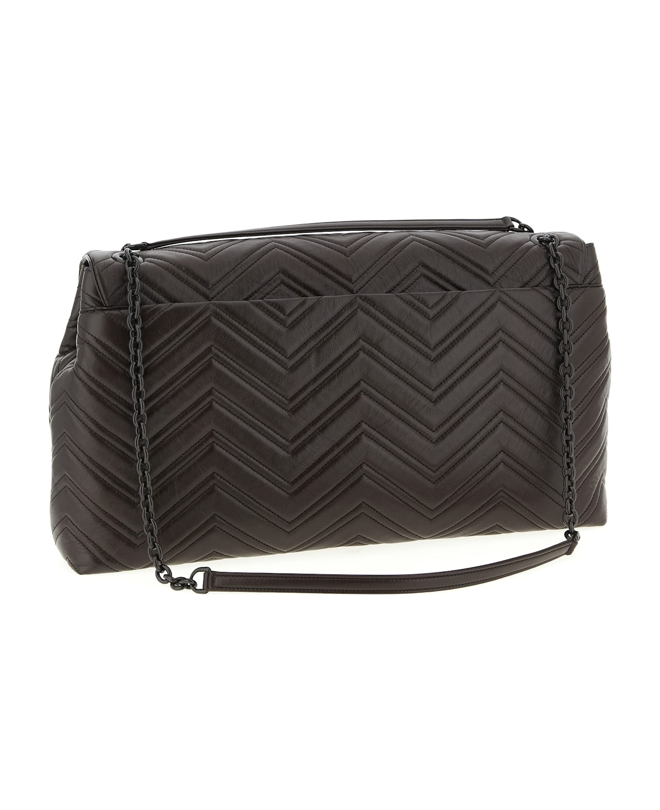 Gucci 'gg Marmont' Large Shoulder Bag - Brown