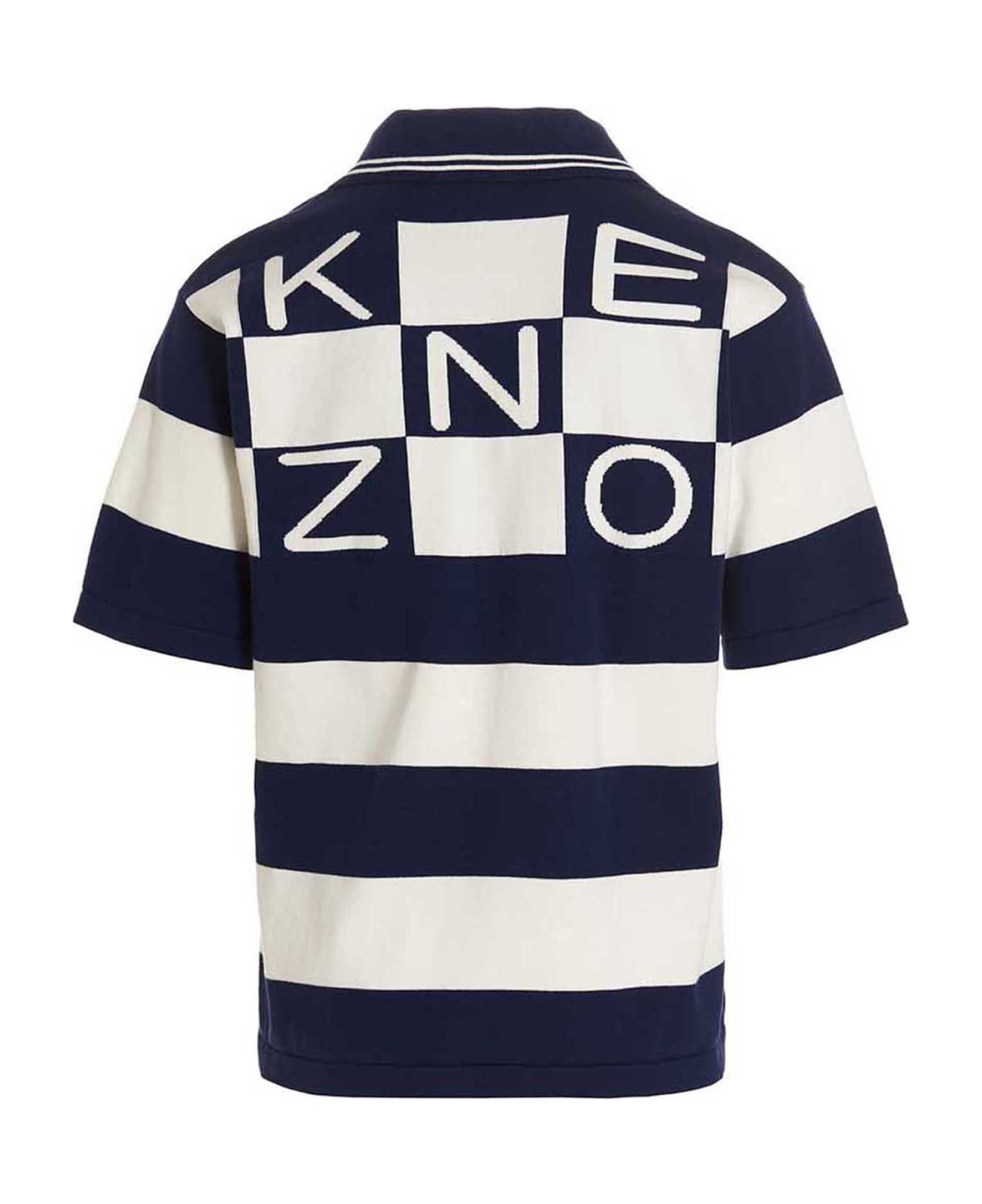 Kenzo 'nautical Graphic Bear Polo Shirt - Multicolor