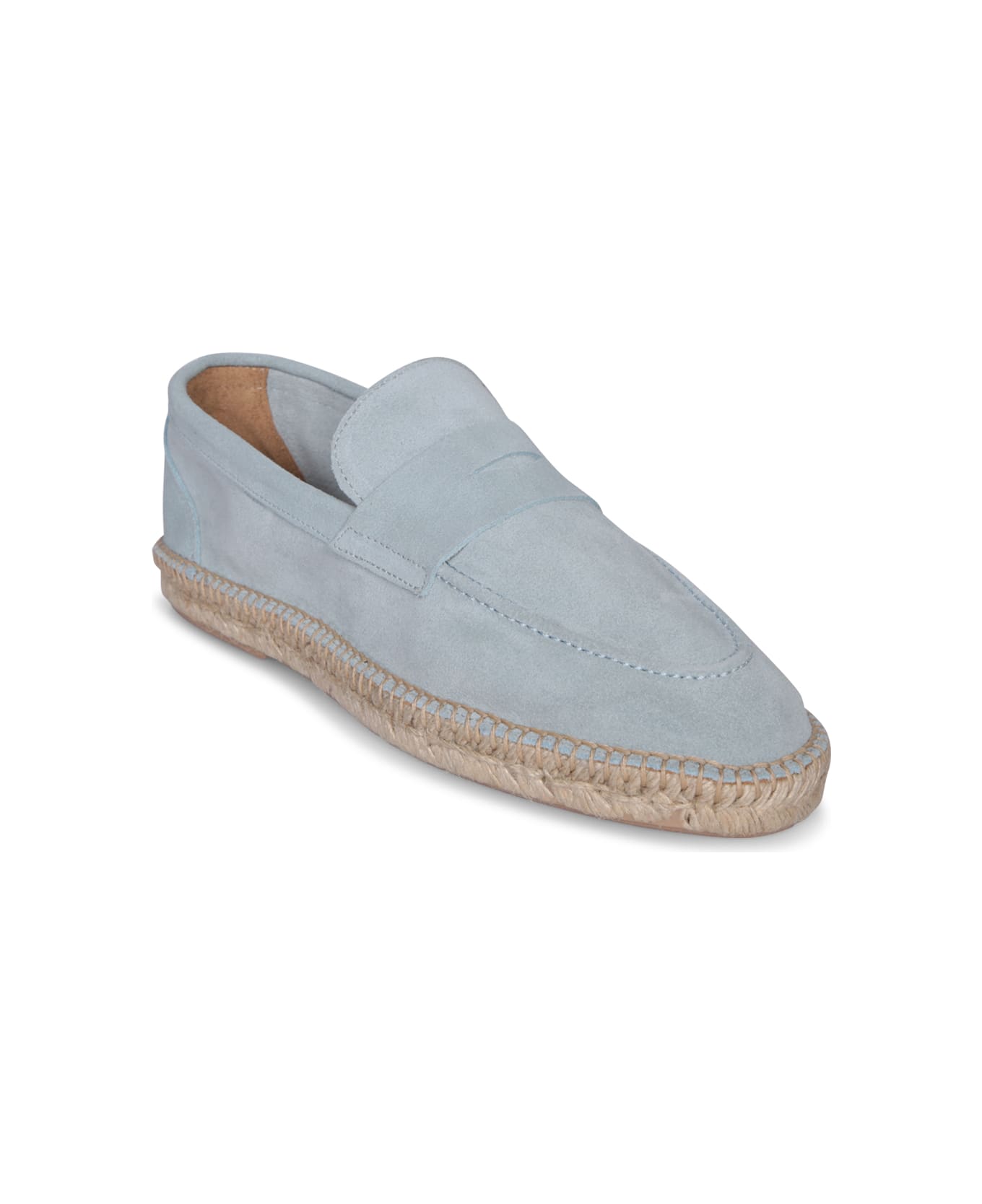 Lardini Farah Suede Light Blue Espadrilles - Blue