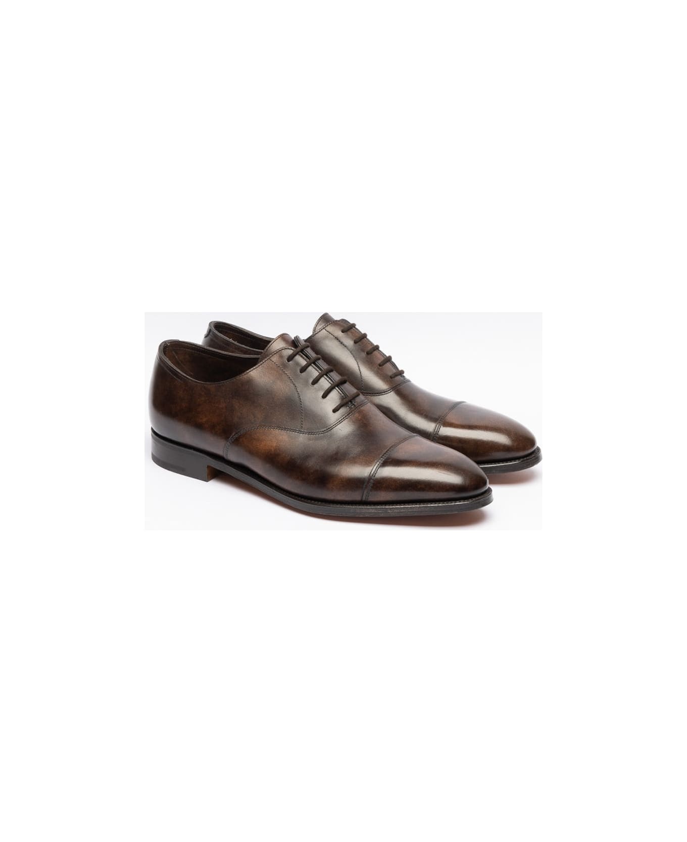 John Lobb City Ii Dark Brown Museum Calf Oxford Shoe (fitting E)