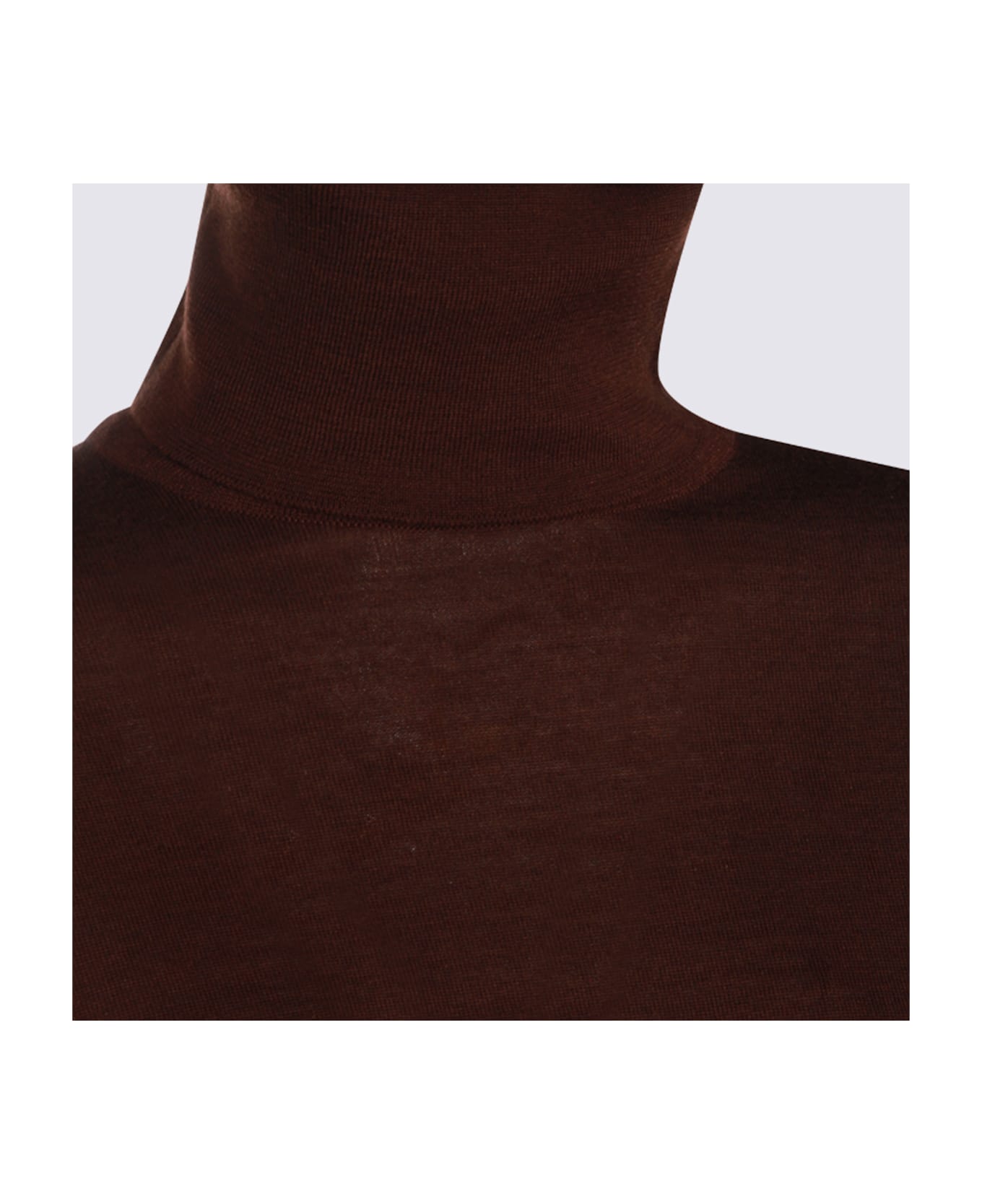 Saint Laurent Brown Cashmere Knitwear - CHOCOLAT
